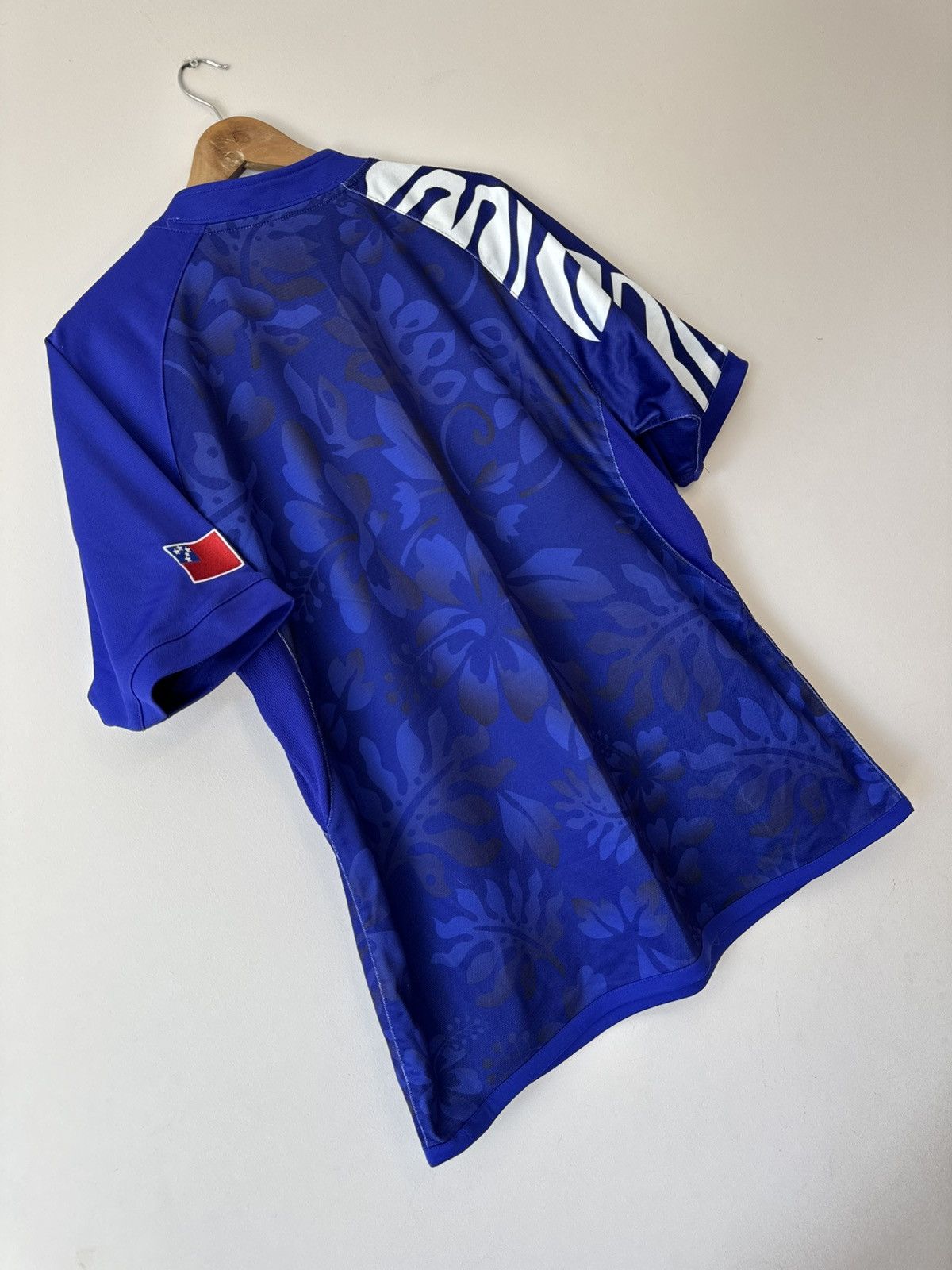 Vintage Samoa 2011-2012 World Cup Home Rugby Jersey Blue Shirt Kit Size US XL / EU 56 / 4 - 8 Thumbnail