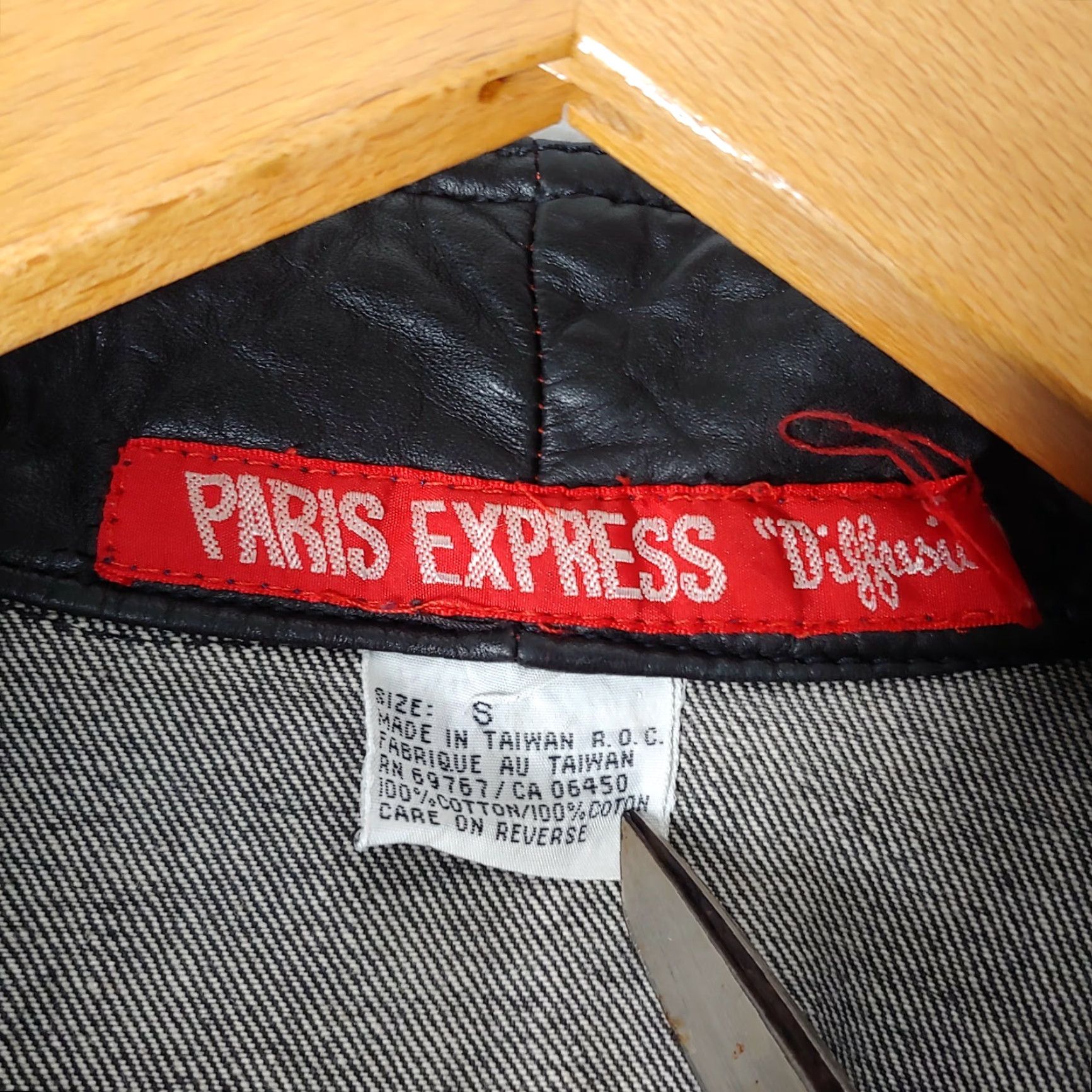 Express VINTAGE Paris Express Denim Jacket Womens Small Black Casual 80s Retro Short Cotton Snap Lace Up Size S / US 4 / IT 40 - 4 Thumbnail