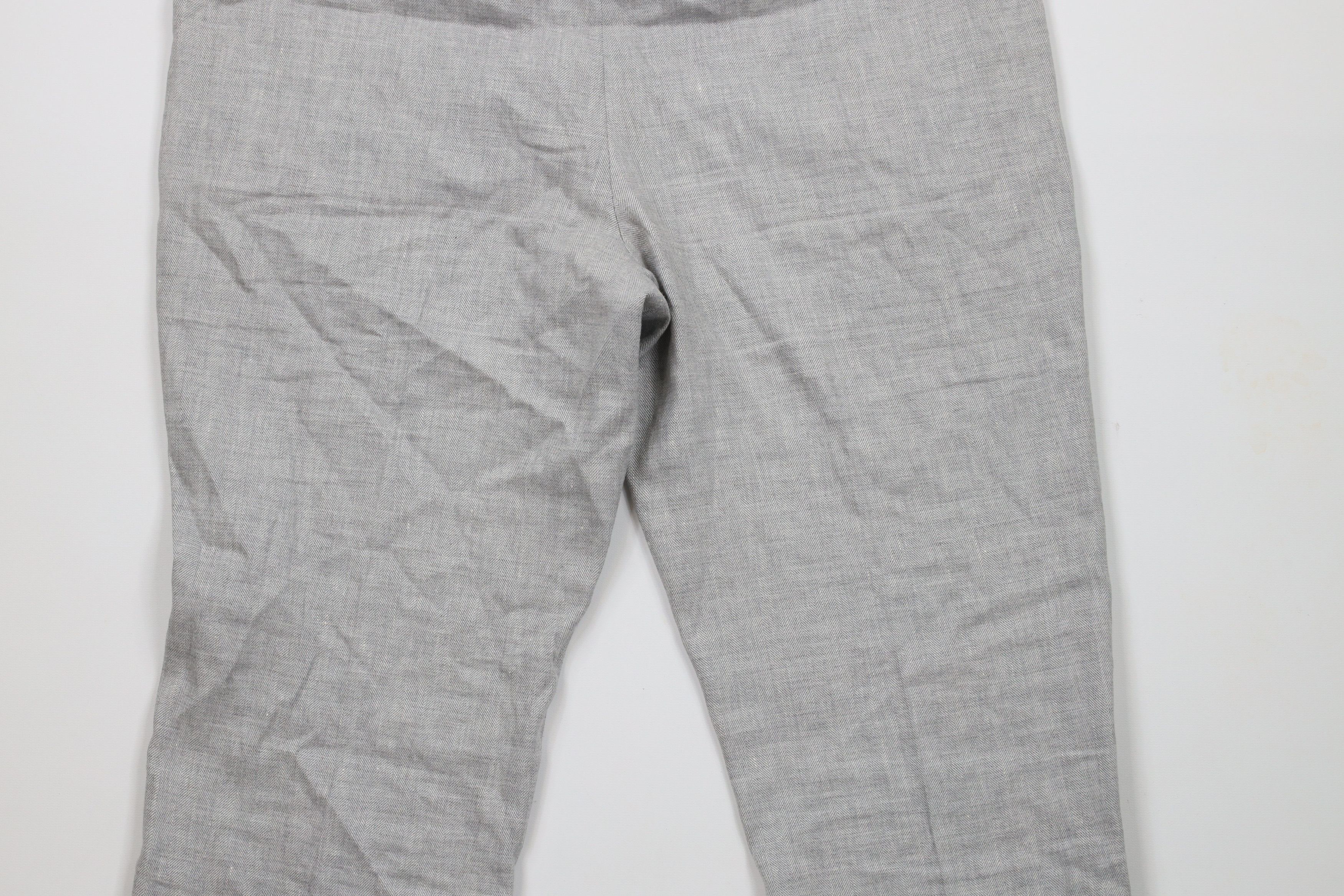 Express × Vintage Express Linen Blend Chinos Chino Pants Trousers Gray Size US 33 - 10 Thumbnail