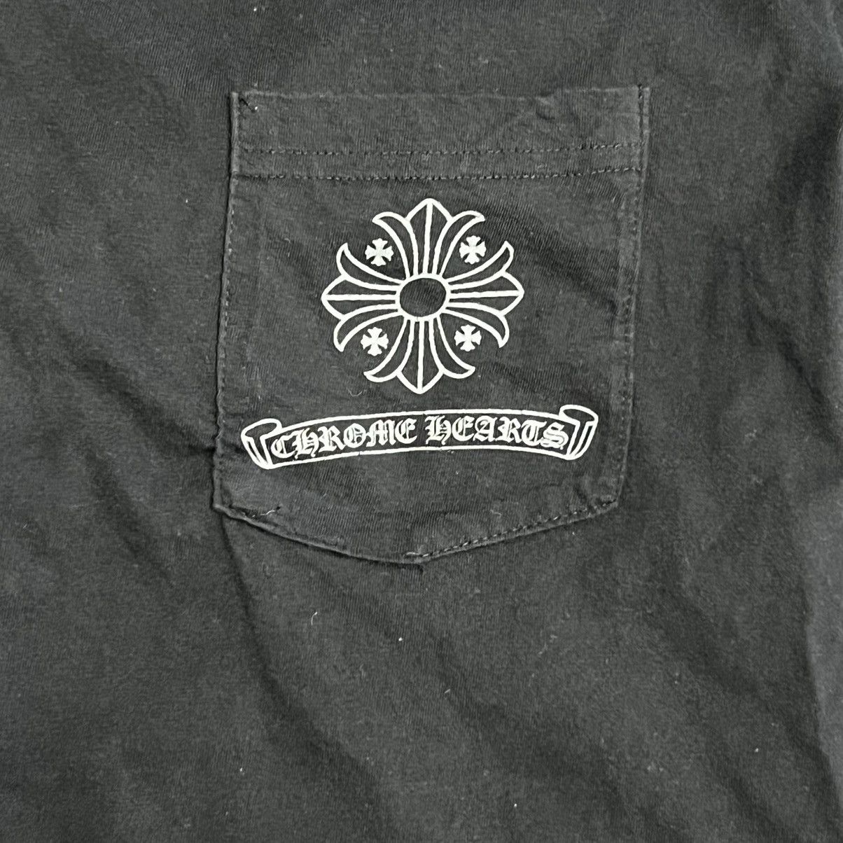 Chrome Hearts Chrome Hearts Square Cross Pocket Tee Black Grey Size US M / EU 48-50 / 2 - 3 Thumbnail