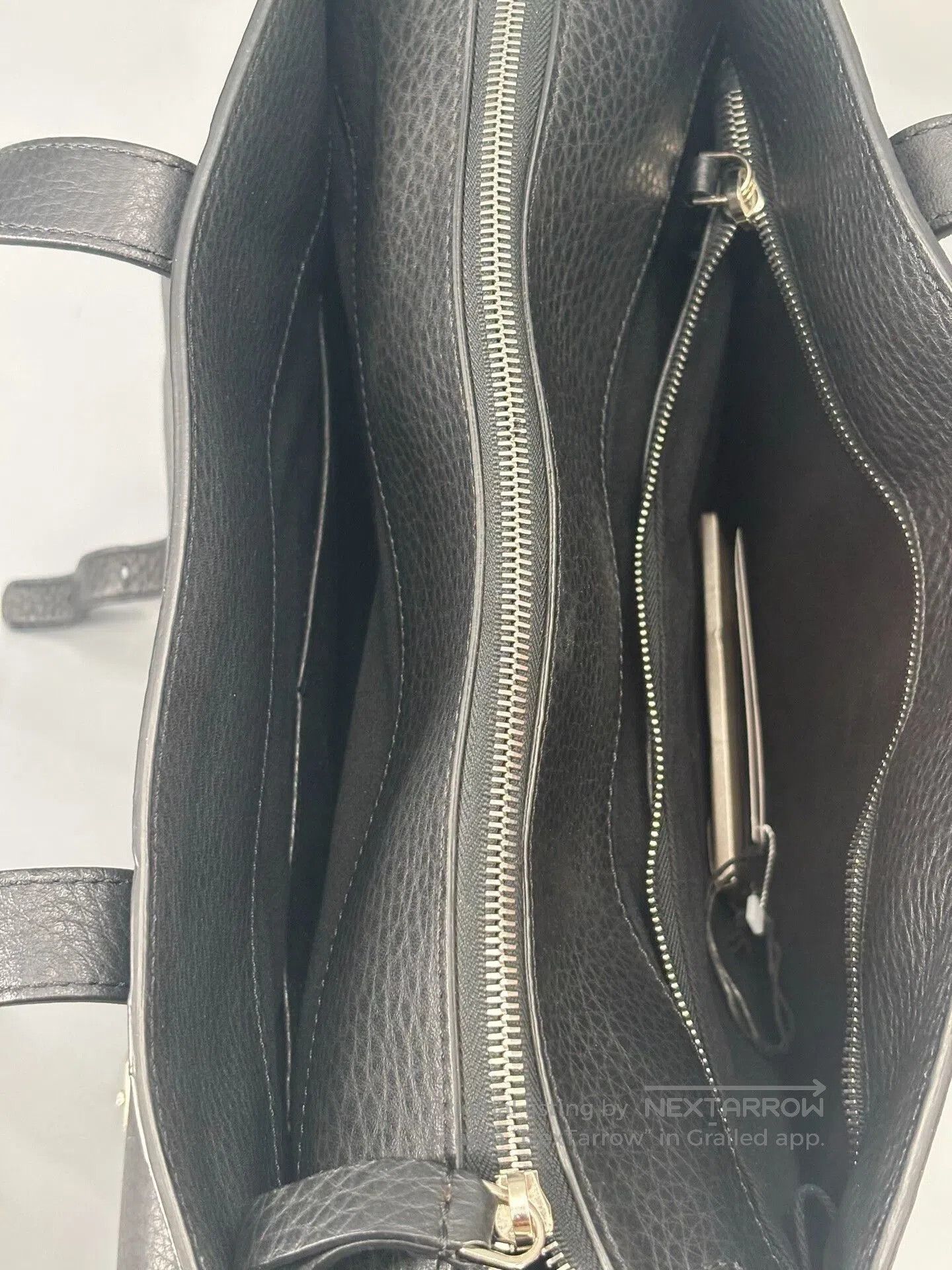 giorgio armani men's leather tote bag.