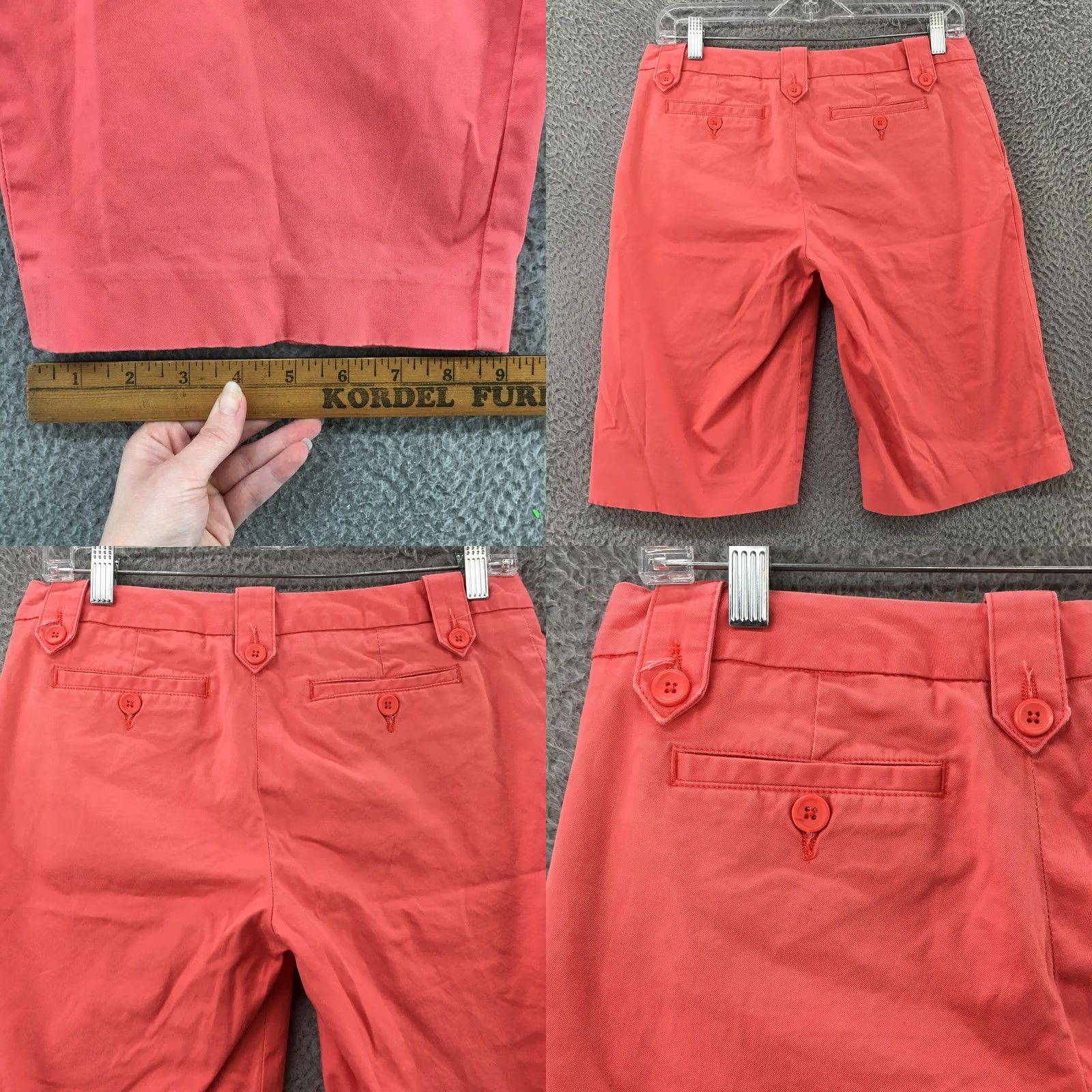 Banana Republic Banana Republic Chino Bermuda Shorts Womens 4 Coral Mid Rise Zip Bermuda Shorts Womens 4 Coral Mid Rise Zip Size 27" / US 4 / IT 40 - 9 Thumbnail