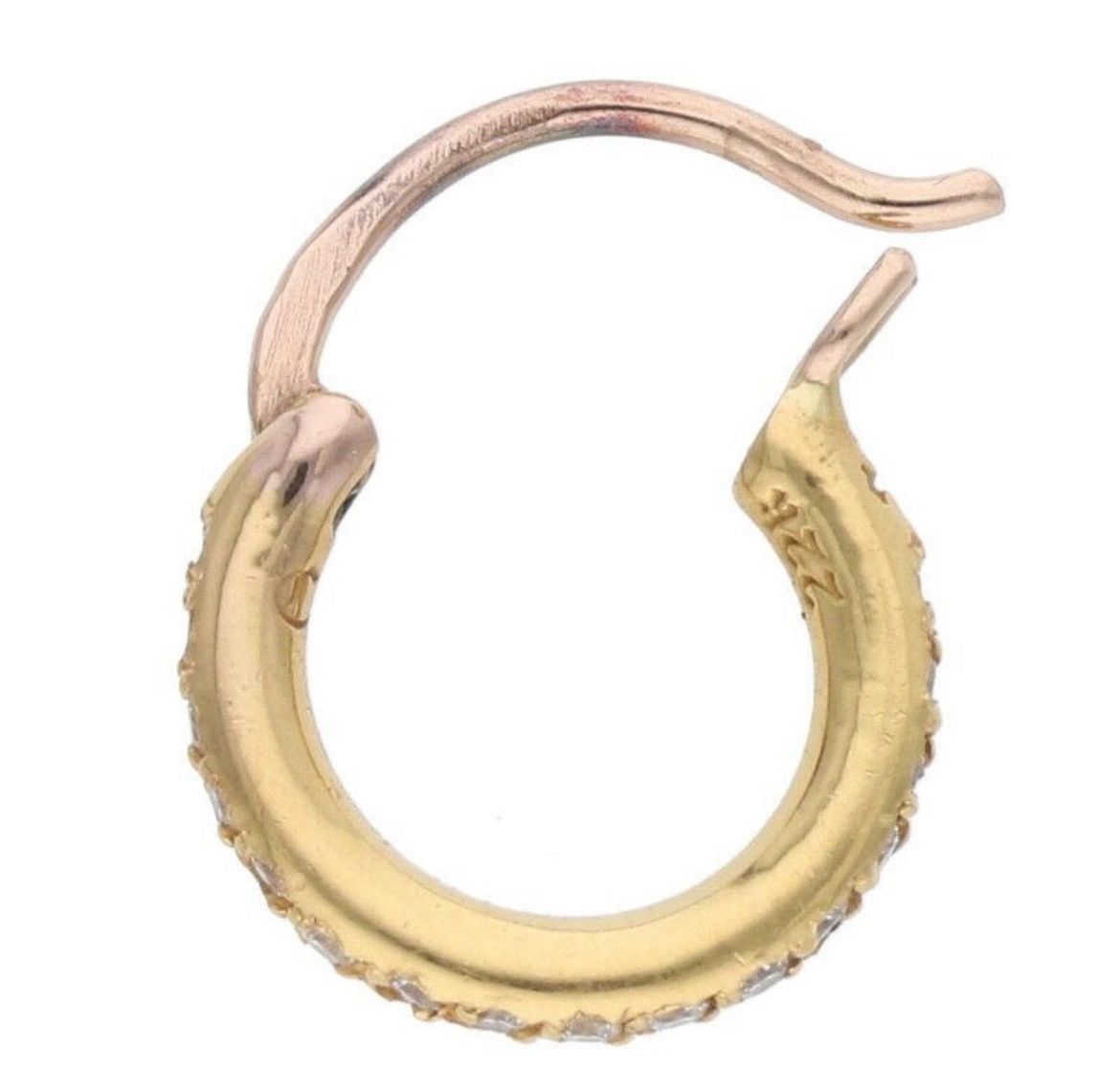 Chrome Hearts Chrome Hearts 22K Gold Diamond Earring Size ONE SIZE - 5 Thumbnail