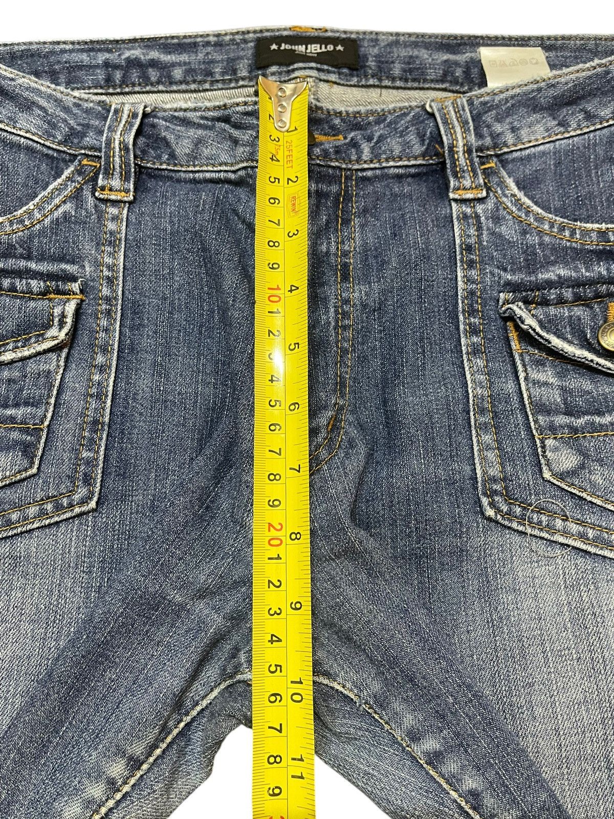 Hypebeast Vintage Japanese Brand Bush Pants Faded Wash Wide Leg Jeans Size US 30 / EU 46 - 15 Thumbnail