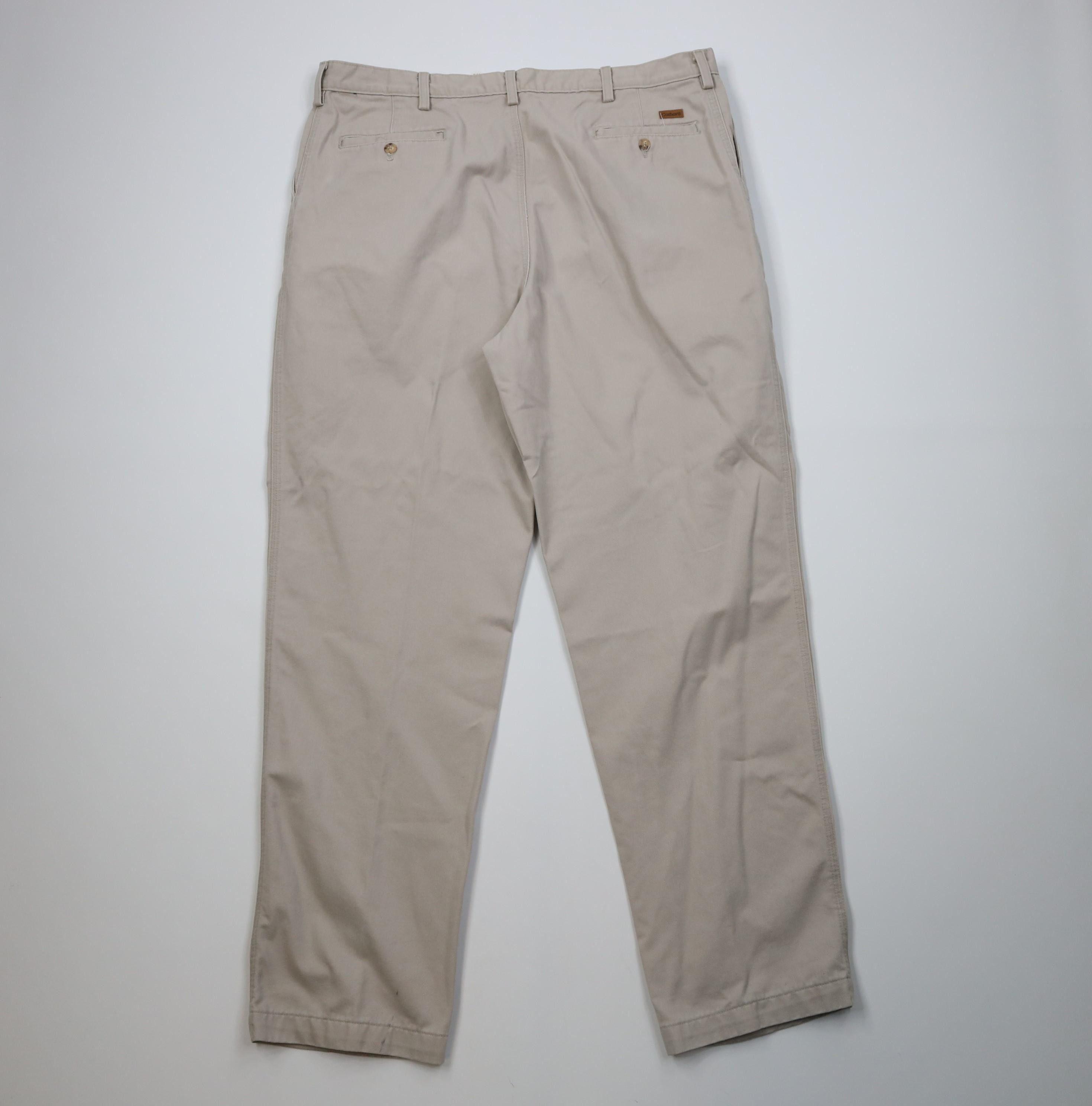Carhartt Vintage Y2K Carhartt Pleated Relaxed Fit Chino Pants Stone Size US 40 / EU 56 - 10 Thumbnail