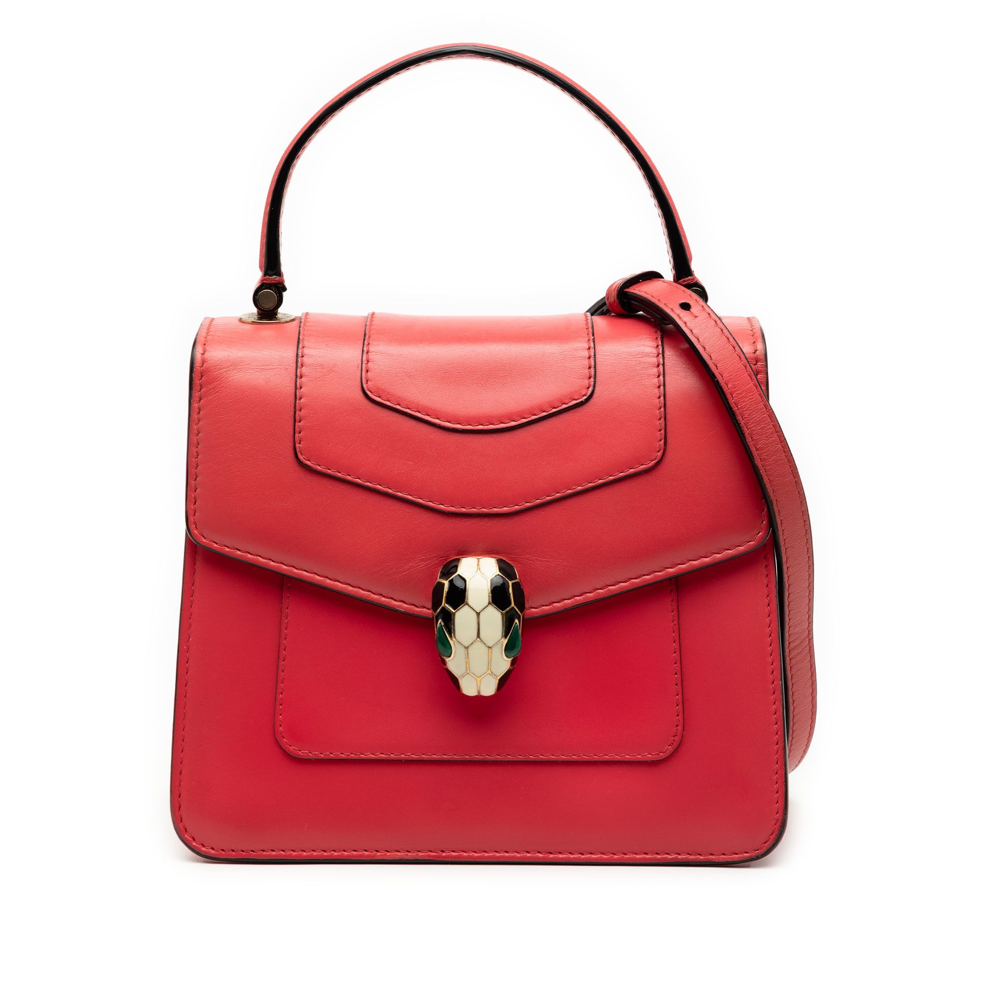 Bvlgari Bvlgari Small Calfskin Serpenti Forever Top Handle Bag Size ONE SIZE - 1 Thumbnail