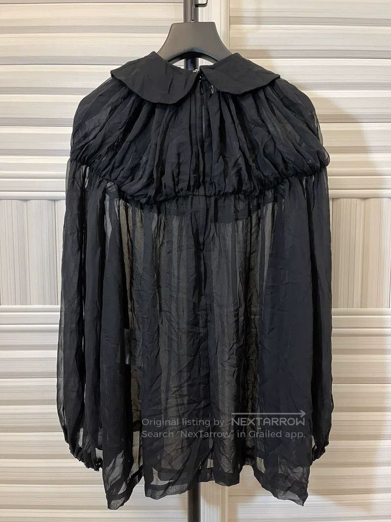 Comme des Garcons Comme Des Garcons Black Lace Round Neck Blouse Size M / US 6-8 / IT 42-44 - 3 Thumbnail