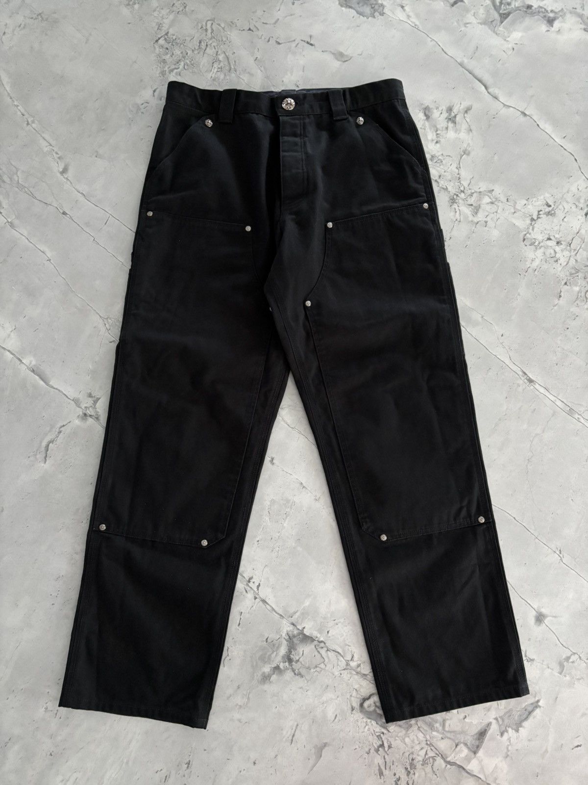 Chrome Hearts Chrome Hearts Double Knee Carpenters Size US 33 - 1 Thumbnail