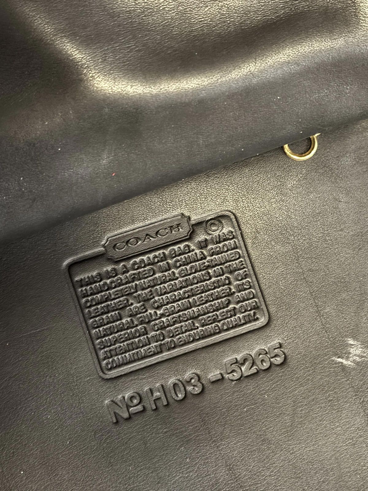 Coach Vintage Coach Lexington 5265 Black Leather Messenger EUC Size ONE SIZE - 4 Thumbnail