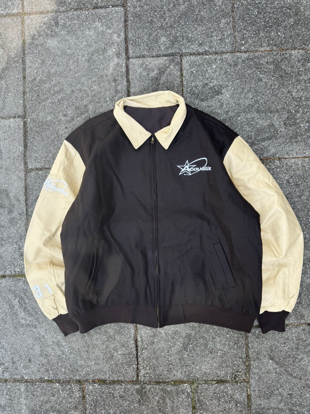 Japanese Brand × Vintage Acoustix Two Toned Front/Back Embroidered Jacket Size US XXL / EU 58 / 5 - 1 Thumbnail