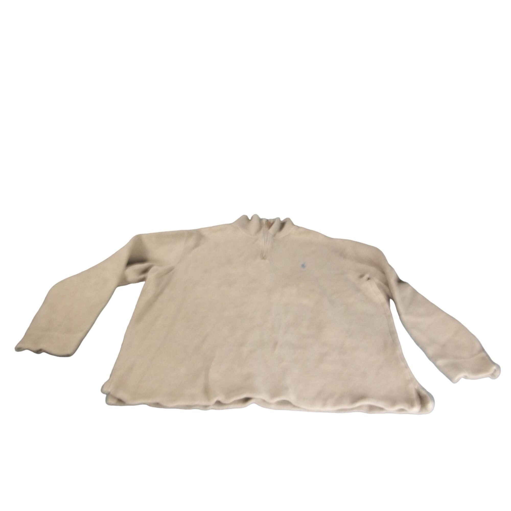 Polo Ralph Lauren Polo Ralph Lauren 1/4 Zip Pullover Men Sz XL Tan Logo Classi Size US XL / EU 56 / 4 - 1 Thumbnail