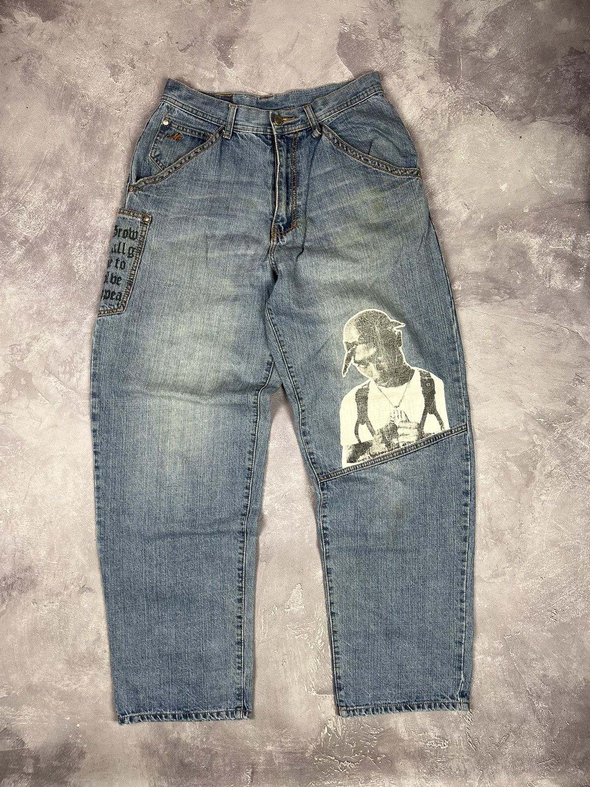 Rare Vintage MAKAVELI Hip-Hop Y2K Hip-Hop Denim