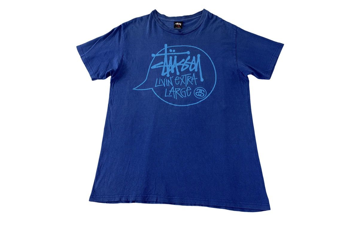 Stussy Stussy Livin Extra Large Spell Out Printed Casual Tee Size US M / EU 48-50 / 2 - 1 Thumbnail