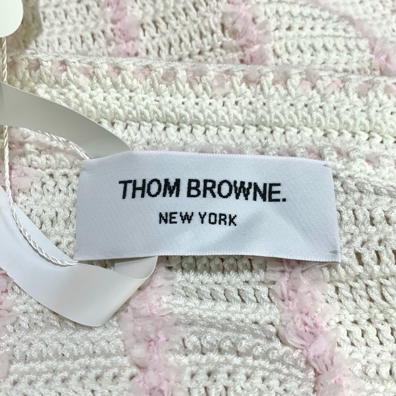 Thom Browne [Thom Browne] Striped Sleeveless Knit Dress 36 White Size XS / US 0-2 / IT 36-38 - 4 Thumbnail