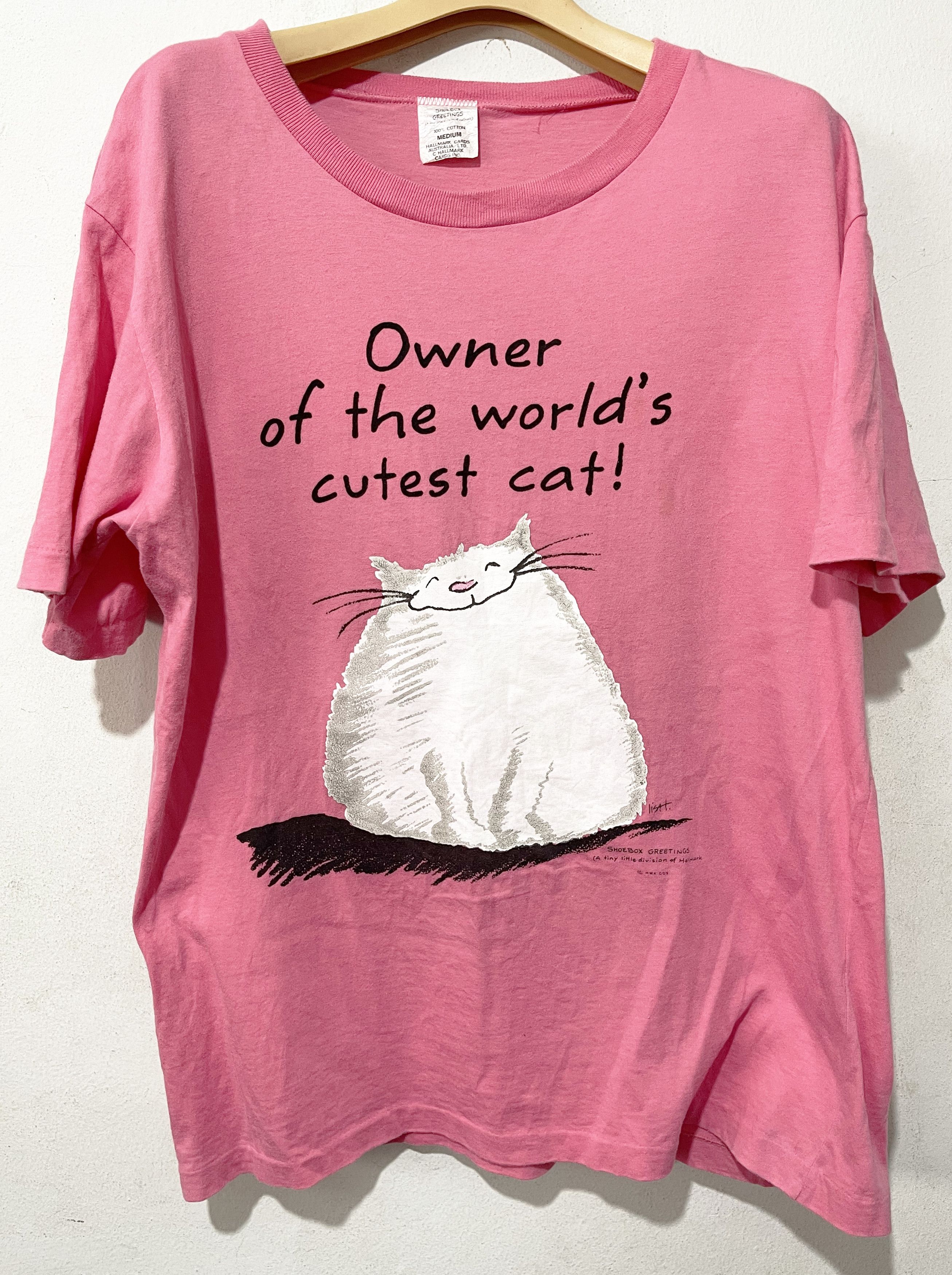Vintage Vintage 90s Cat Shirt Size US M / EU 48-50 / 2 - 1 Thumbnail