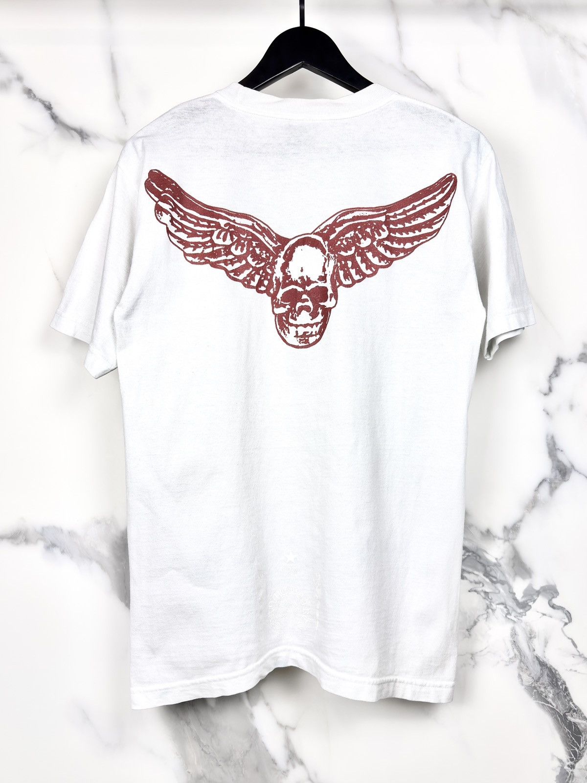 Chrome Hearts Chrome Hearts Vintage Red Foti Skull Logo Pocket Tshirt Size US M / EU 48-50 / 2 - 1 Thumbnail