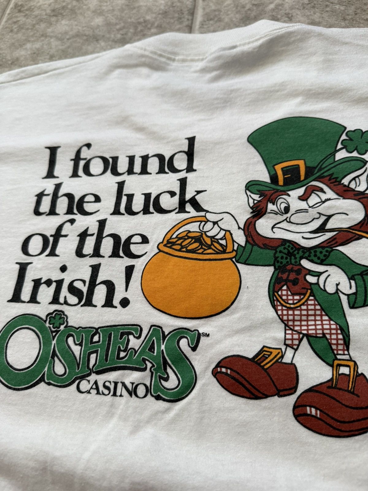 Vintage ‘Luck Of The Irish’ Las Vegas Lucky T-Shirt Size US L / EU 52-54 / 3 - 4 Thumbnail
