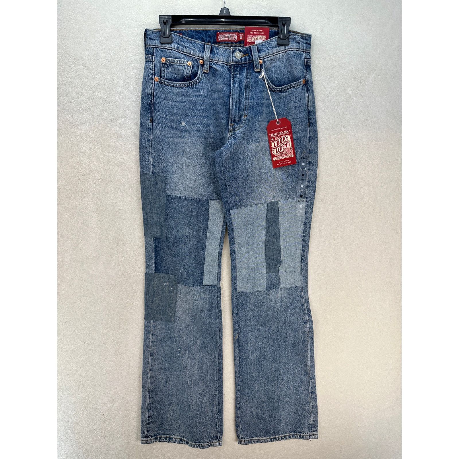 Lucky Brand LUCKY BRAND LEGEND SERIES WOMEN'S 2/26 BOYFRIEND MID RISE FL Size 26" / US 2 / IT 38 - 1 Thumbnail