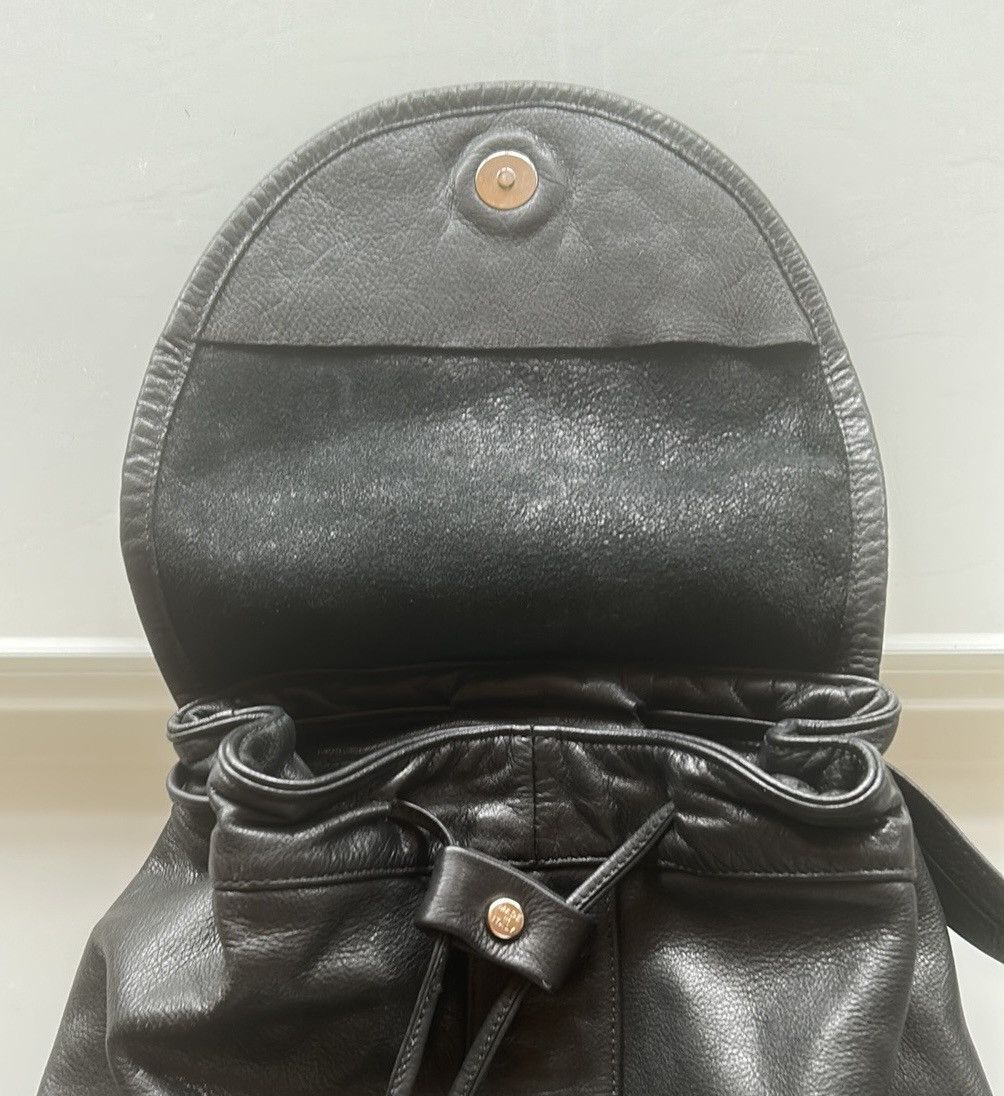 Vintage Y2K fleece & leather backpack Size ONE SIZE - 5 Thumbnail