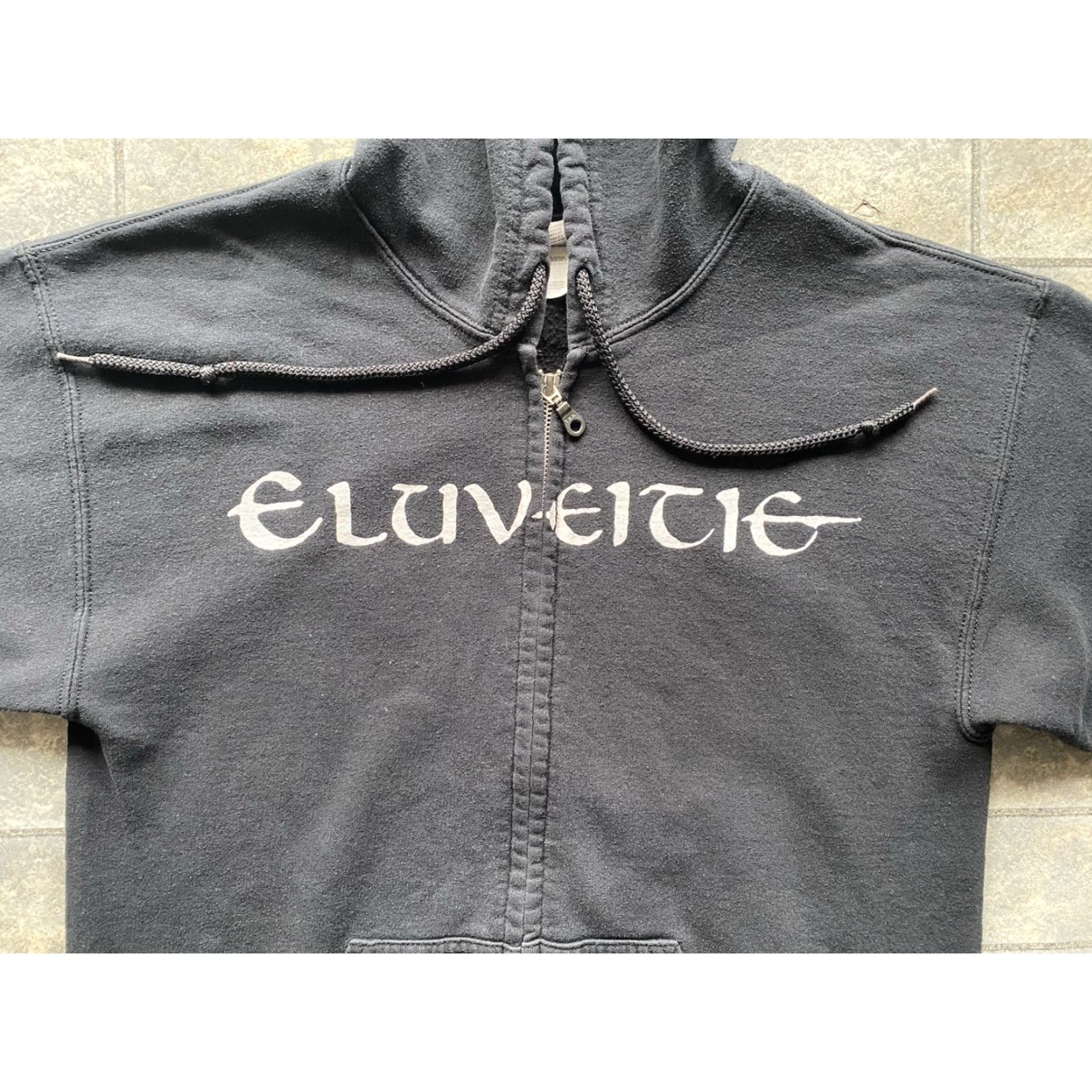 Gildan Eluveitie Hoodie Sweatshirt Black Gildan Adult Medium Full Zip Folk Metal Band Mens M Rock Music Theme Size US M / EU 48-50 / 2 - 4 Thumbnail