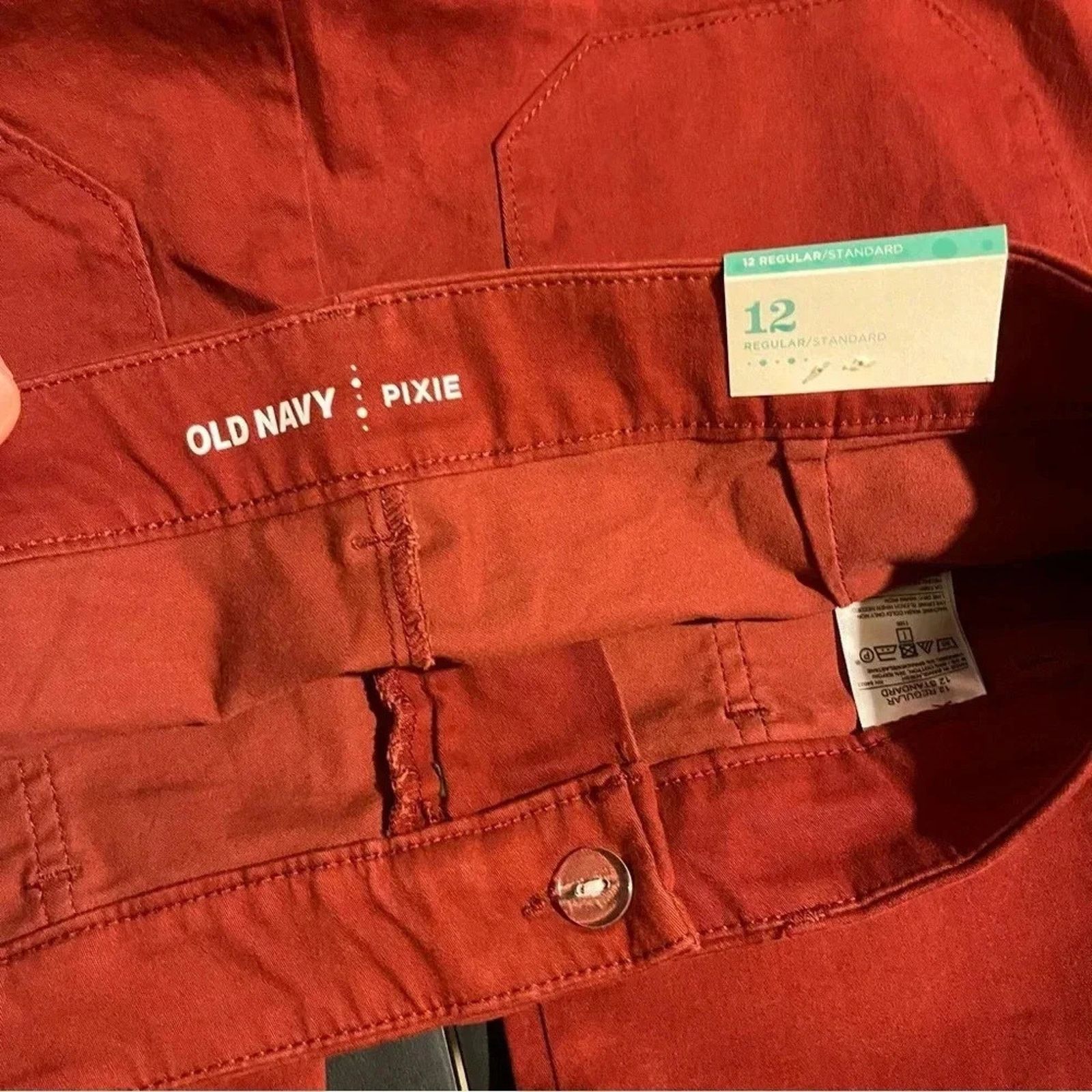 Old Navy NWT Old Navy Women's Pixie Ankle Length Chino Pants Sz 12 Size 34" / US 12 / IT 48 - 4 Thumbnail