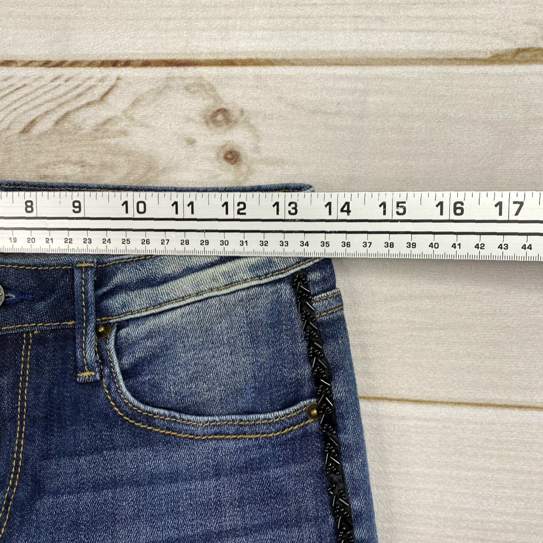 Vintage Driftwood Jackie Jeans Womens Skinny Jeans Denim Dark Wash 26 Stretch High Rise 5-Pocket Blue Cowboy Vintage No N/A Size 26" / US 2 / IT 38 - 5 Thumbnail