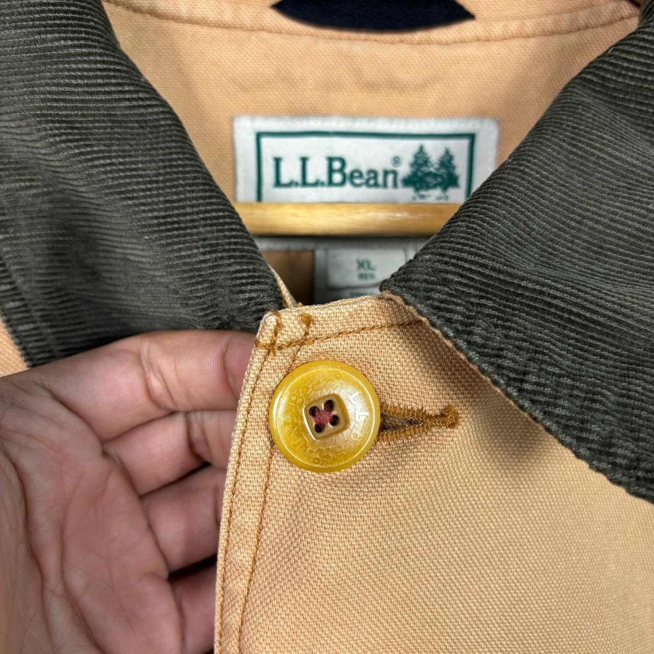 L.L. Bean VTG 90s LL Bean Canvas Barn Chore Jacket Brown Field Jacket Size US XL / EU 56 / 4 - 7 Thumbnail