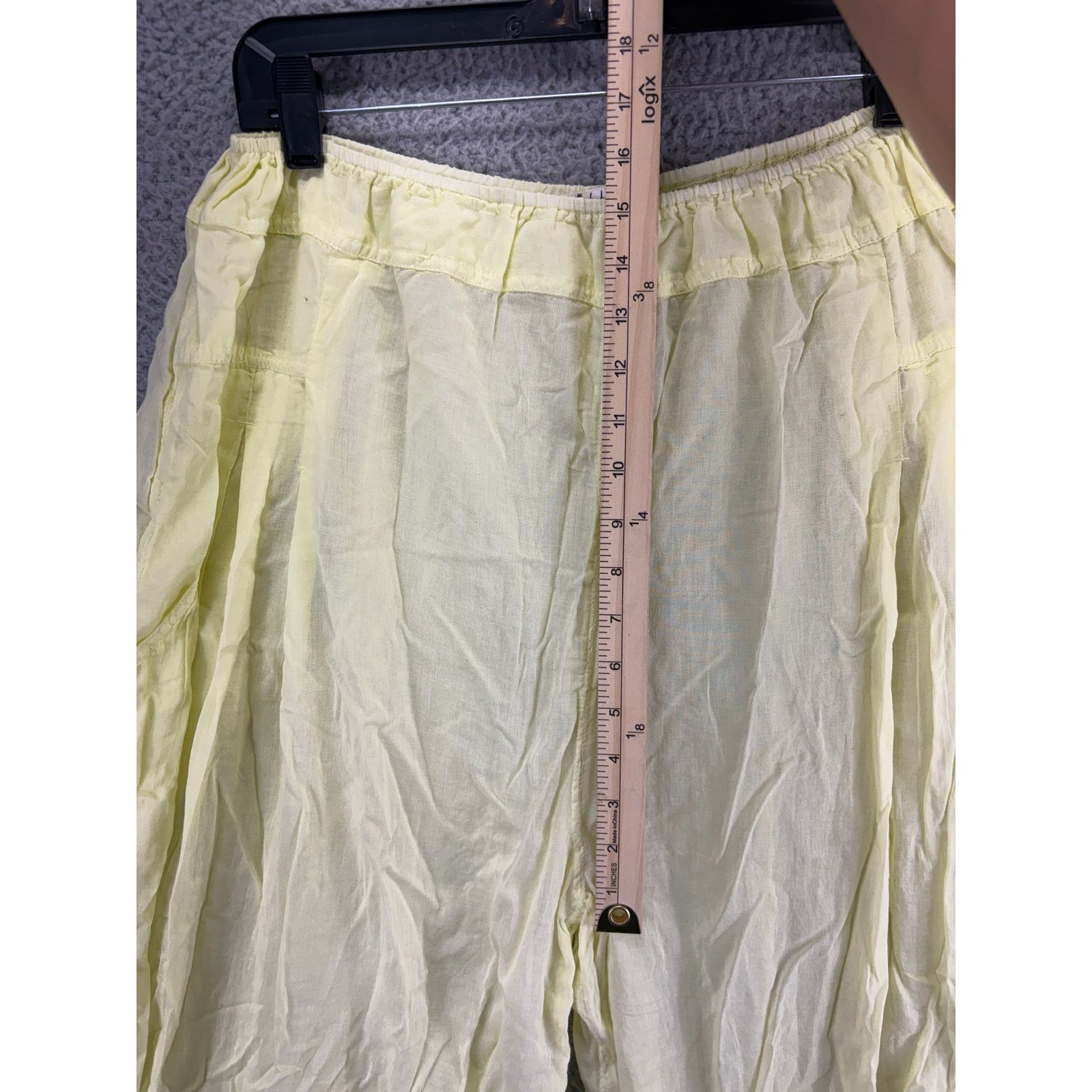 Free People Free People Wide Leg Harem Pull on Pants Women Medium Yellow Size 28" / US 6 / IT 42 - 3 Thumbnail