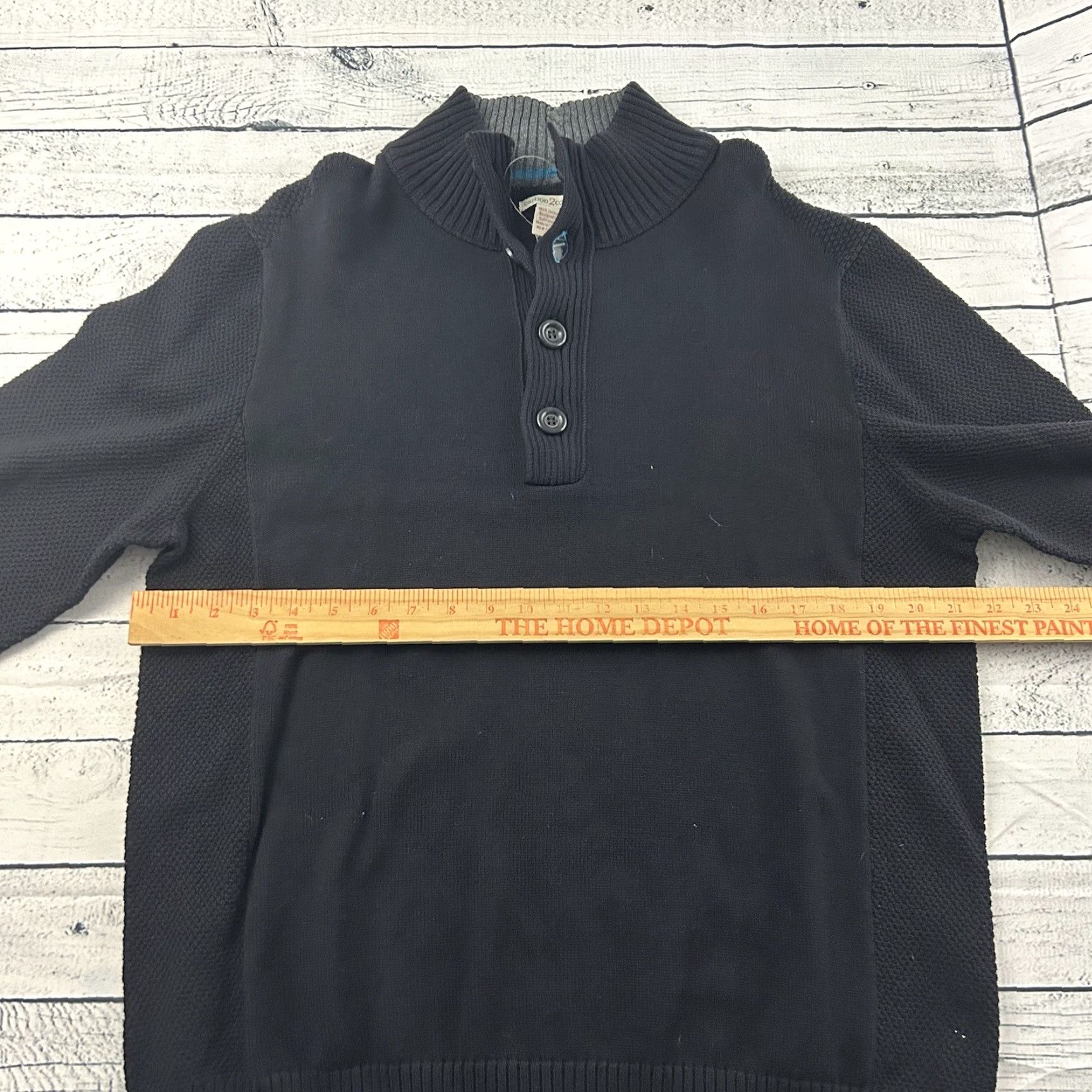 Carbon Carbon Pullover Cotton Henley Sweater Men's XL Black Knit Size XL Coal/Black Carbon Pullover Cotton Henley Sweater Mens XL Black Knit Carbon 2 Cobalt Size US XL / EU 56 / 4 - 4 Thumbnail