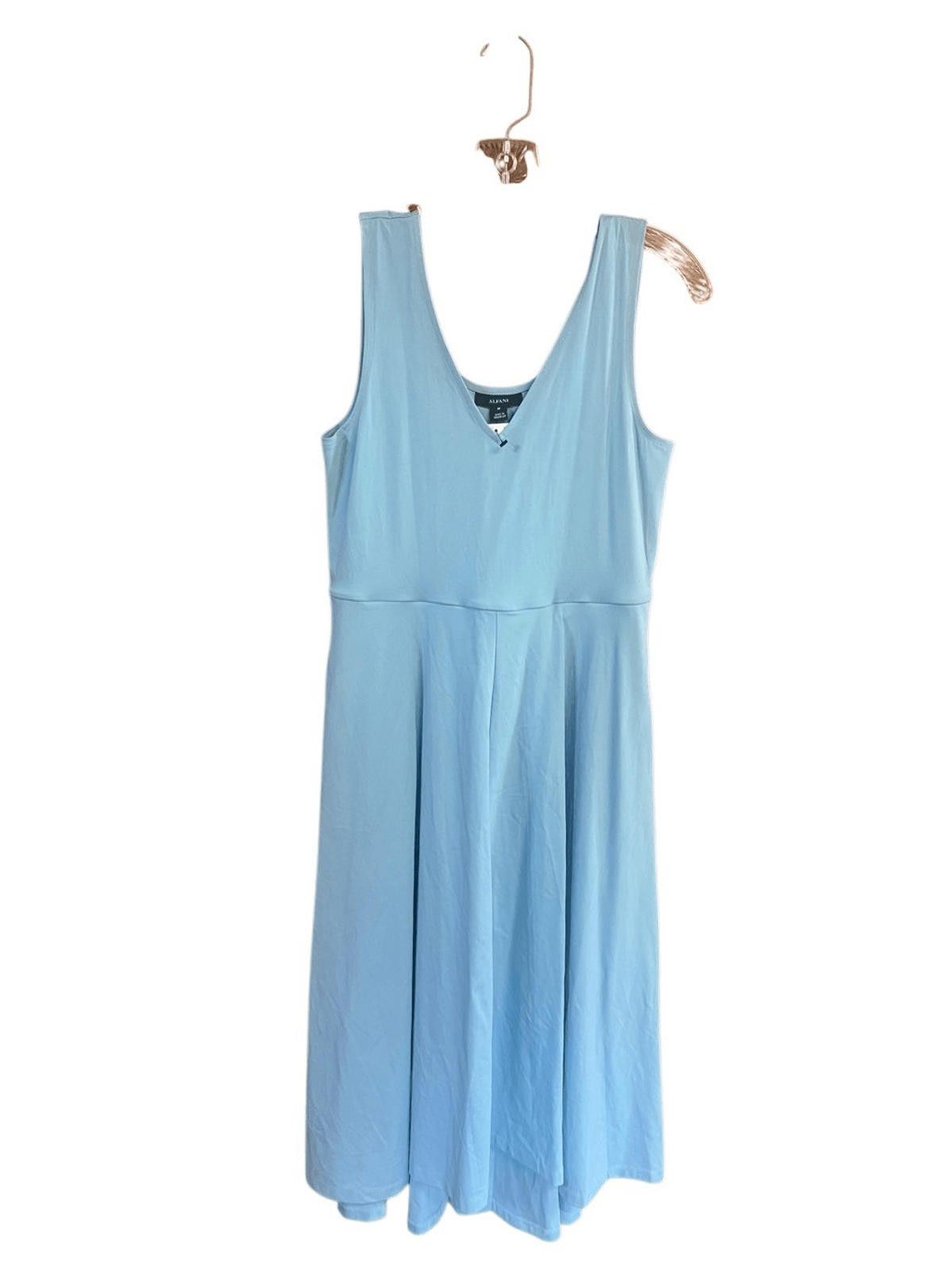 Alfani Alfani V Neck Blue Flare Sun dress Sz M NWT Size M / US 6-8 / IT 42-44 - 1 Thumbnail