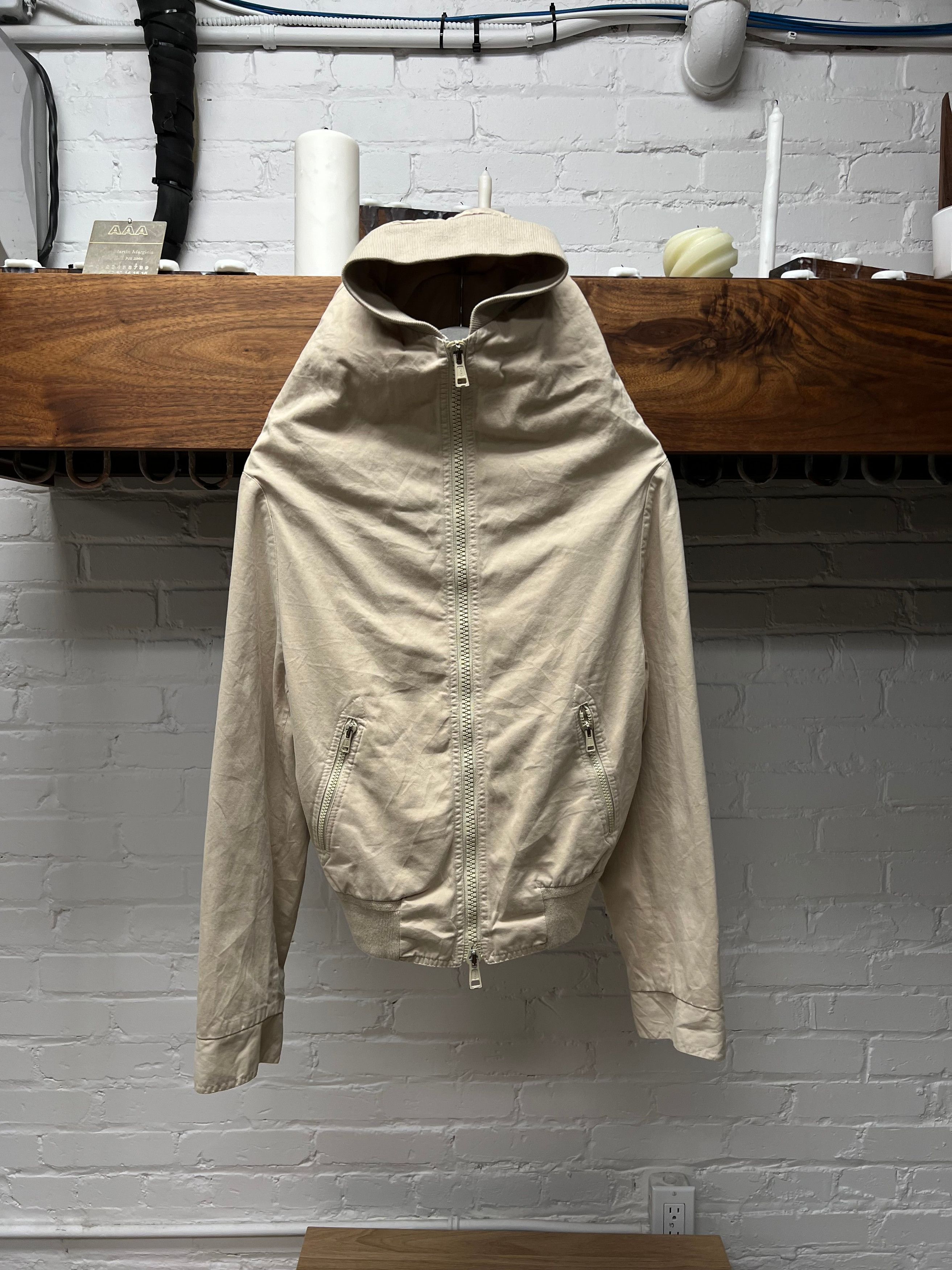 AW05 Maison Margiela ‘Paparazzi’ Hunchback Black Bomber Jacket