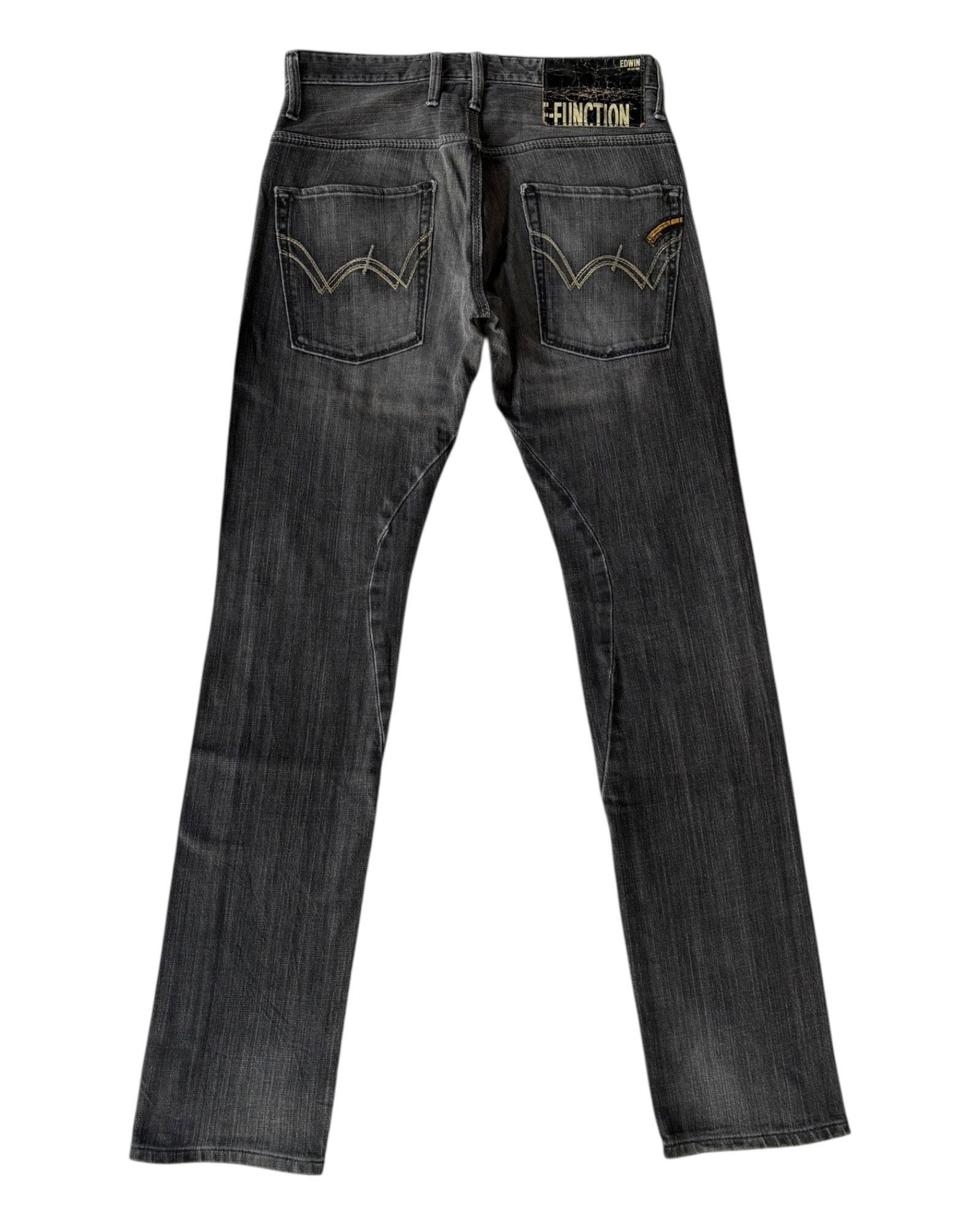 Edwin Edwin E-Function Black Faded Denim Distress Size US 30 / EU 46 - 2 Thumbnail