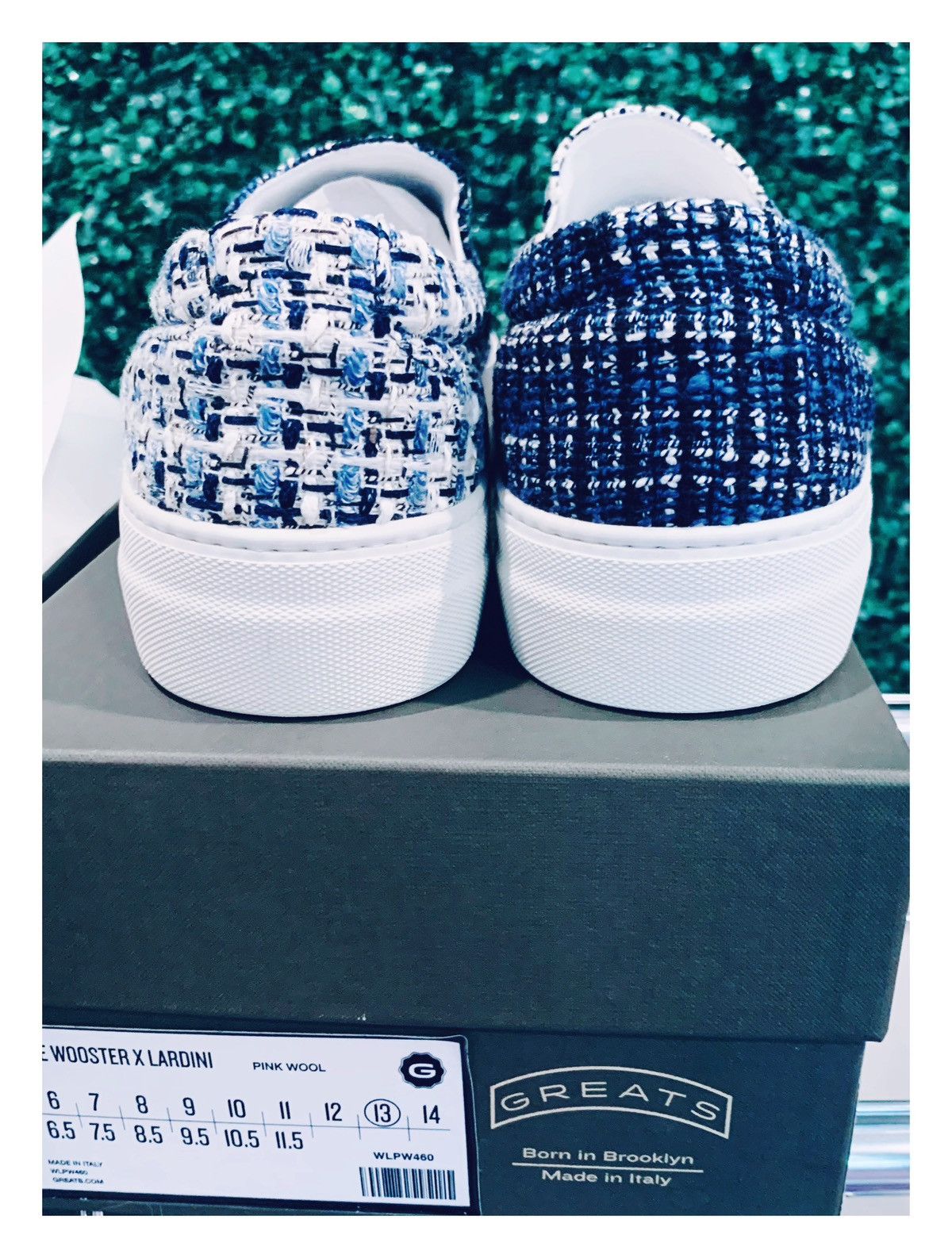 Greats New Greats Wooster x Lardini Slip-On Sneaker White/Blue Sz13 Size US 13 / EU 46 - 2 Thumbnail