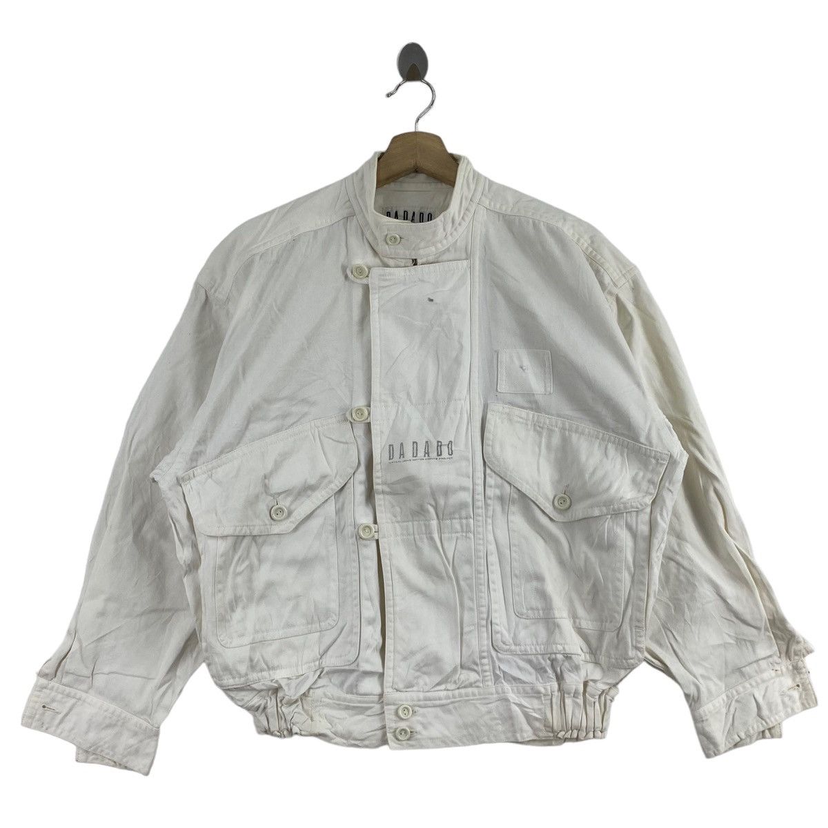 Other DADADO Wacoal Dome Motor Sport Project White Denim Jeans Size US XL / EU 56 / 4 - 1 Thumbnail