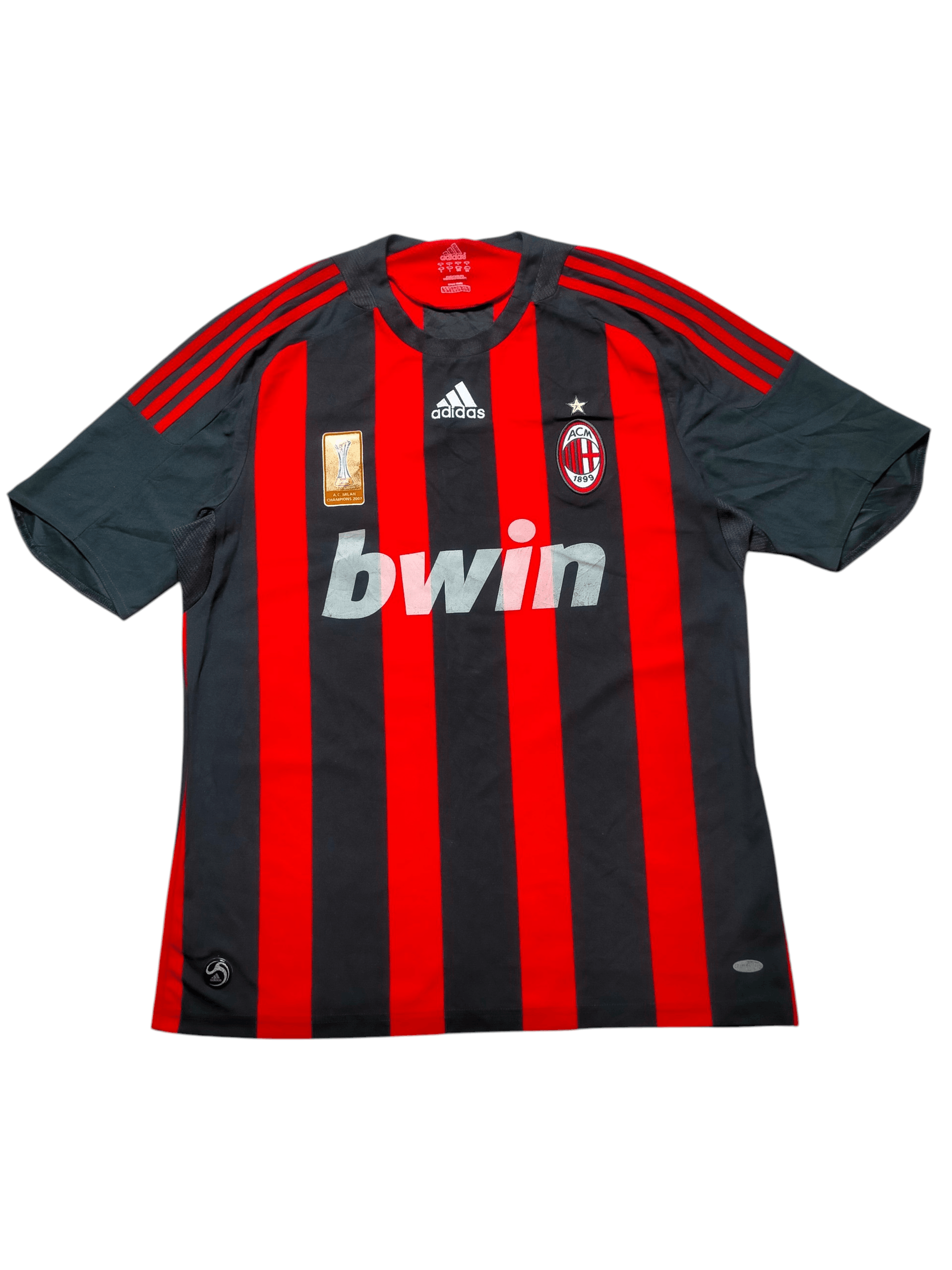 Adidas Ac Milan 2008 Football Jersey Vintage Size US L / EU 52-54 / 3 - 1 Thumbnail