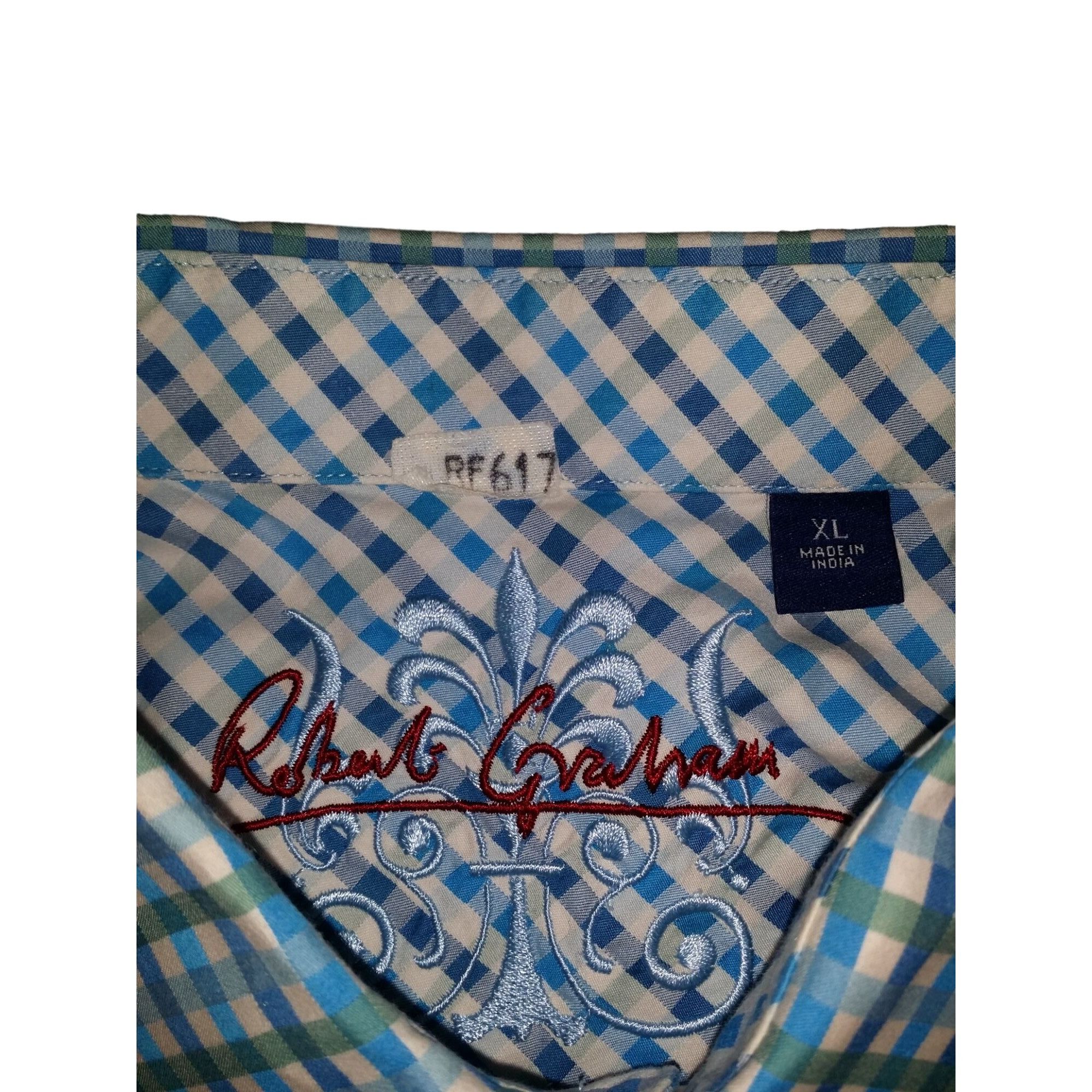 Robert Graham Robert Graham Button Down Shirt Men Sz XL Striped Long Sleev Size US XL / EU 56 / 4 - 6 Thumbnail