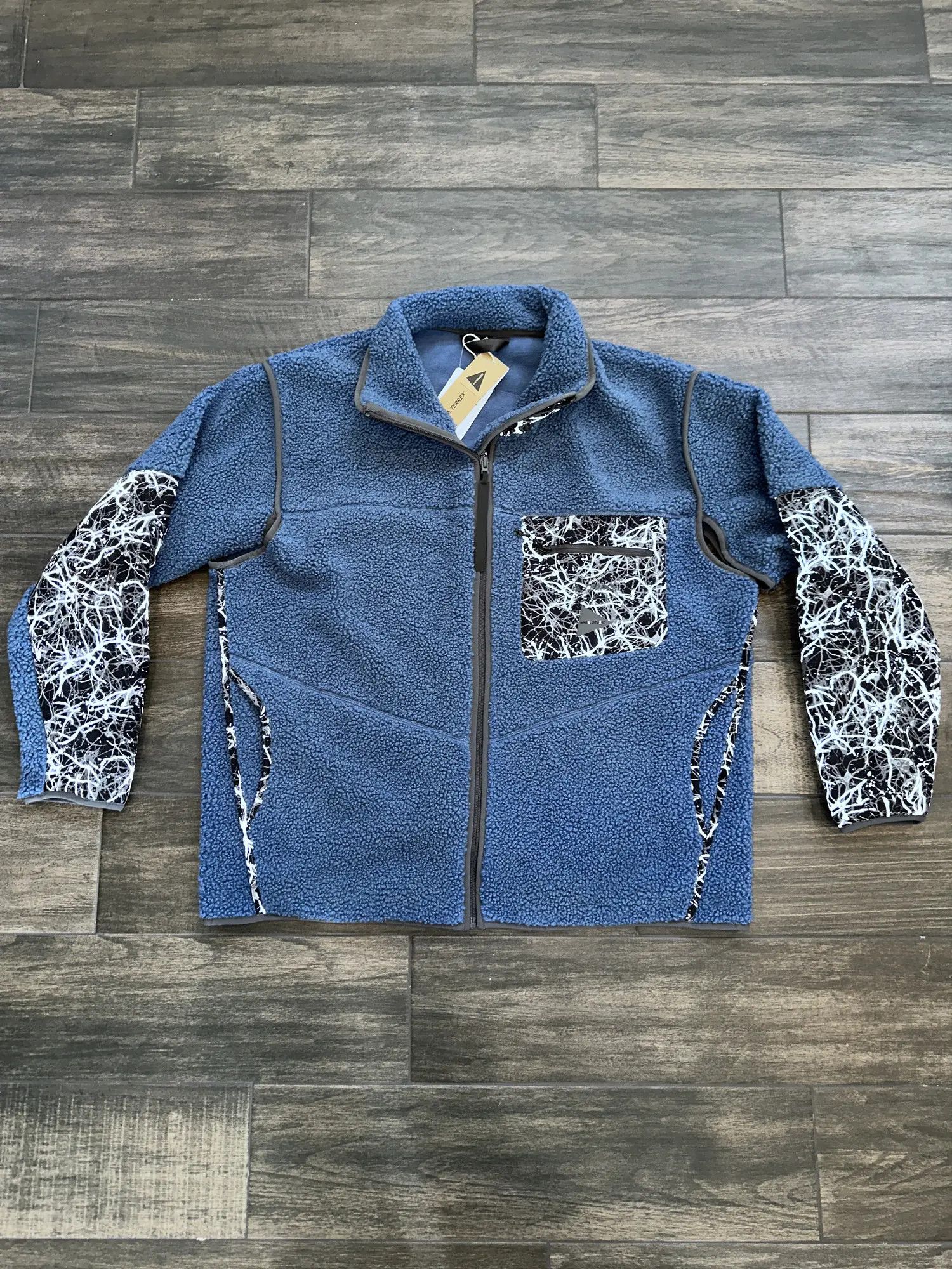 Adidas × And Wander and wander x adidas TERREX Fleece Jacket Navy Blue Size US M / EU 48-50 / 2 - 2 Thumbnail