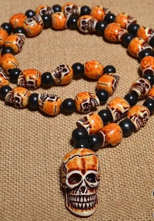 Jewelry Skull Beads Necklace Size ONE SIZE - 1 Thumbnail