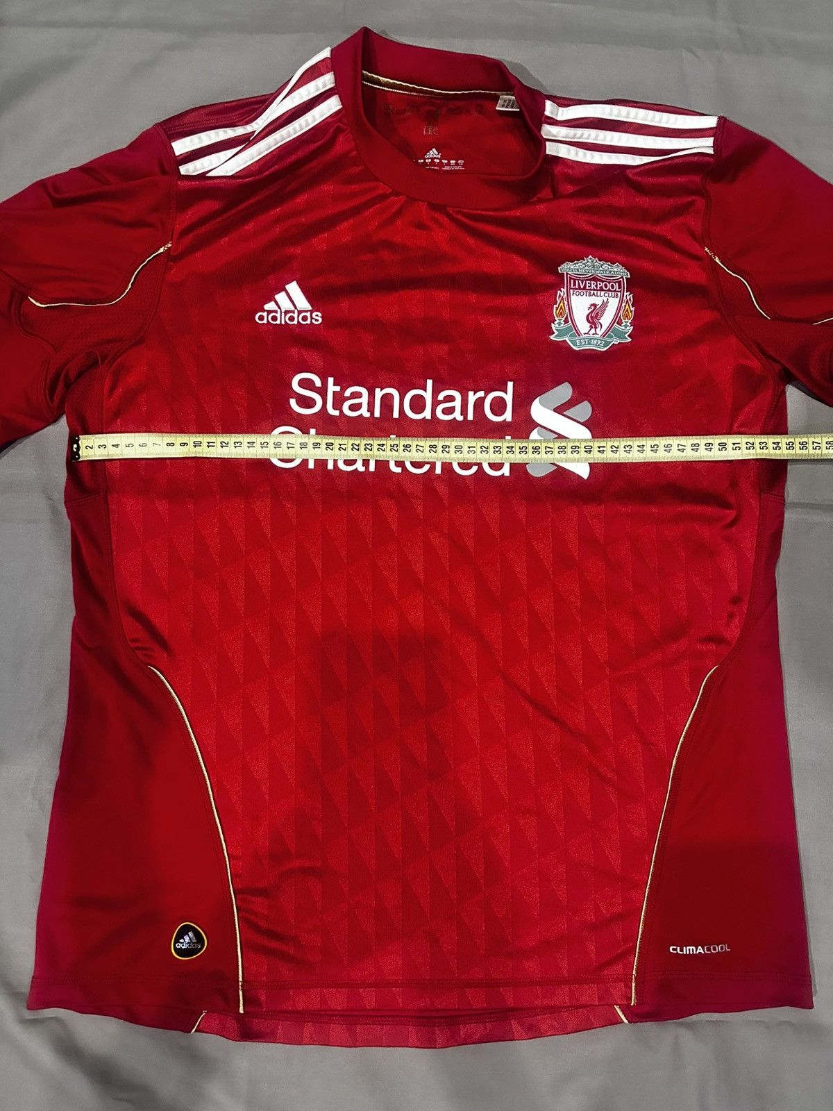 Adidas Adidas FC Liverpool 2010/2012 Vintage Soccer Jersey Size US L / EU 52-54 / 3 - 7 Thumbnail
