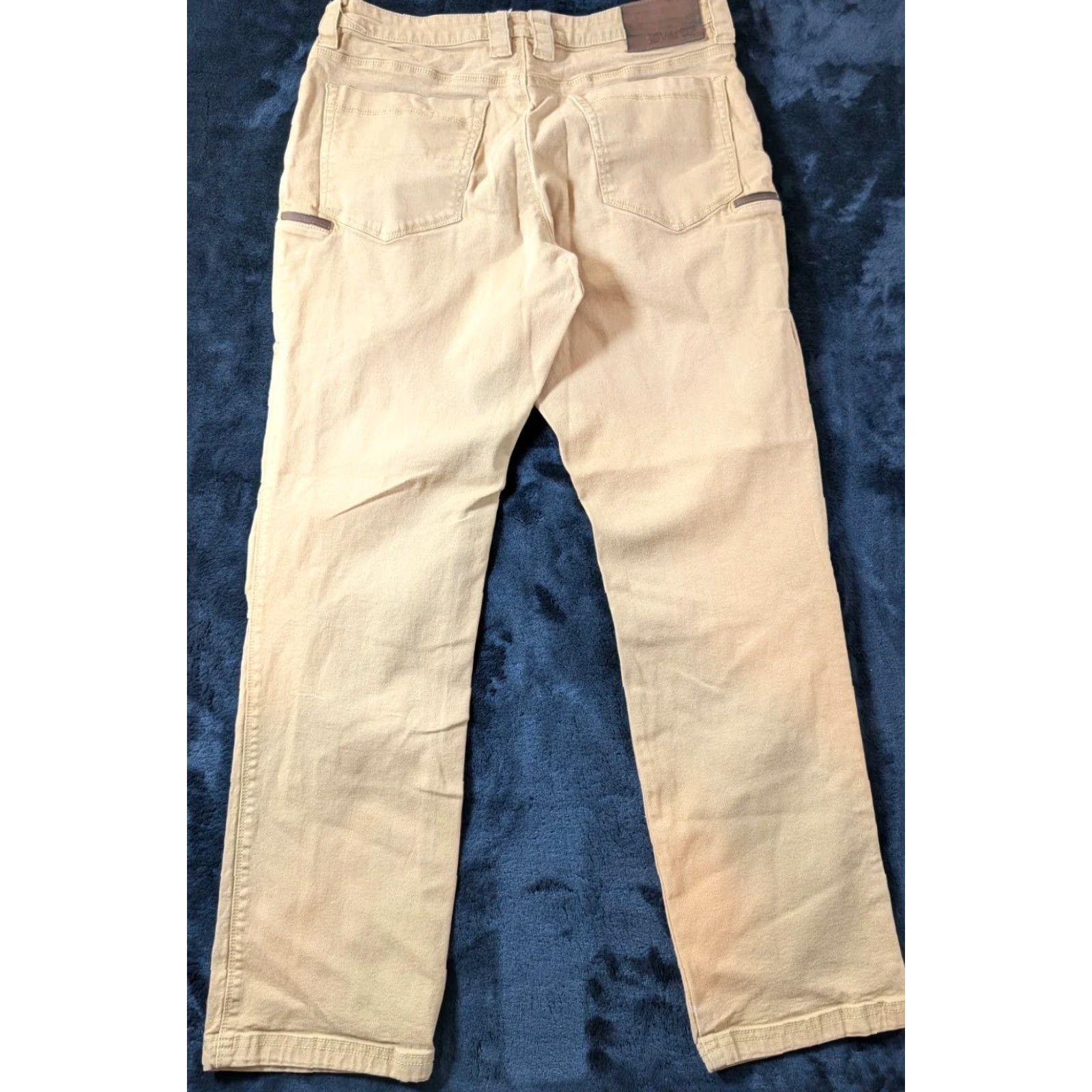 Vintage Vertx Jeans 32x30 Regular Straight Denim Stretch Pockets 5-Pocket Beige Tan Mens VTX1700 Jeans Size US 34 / EU 50 - 7 Thumbnail