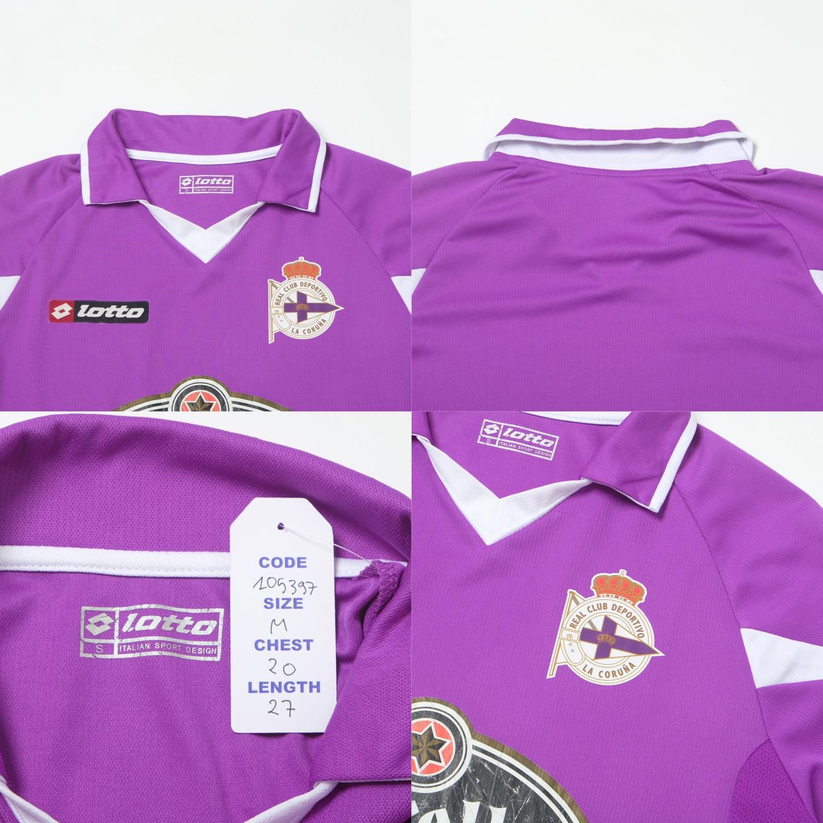 Lotto Sport 2010/11 Deportivo La Coruna Third Shirt Lotto (M) Size US M / EU 48-50 / 2 - 4 Thumbnail