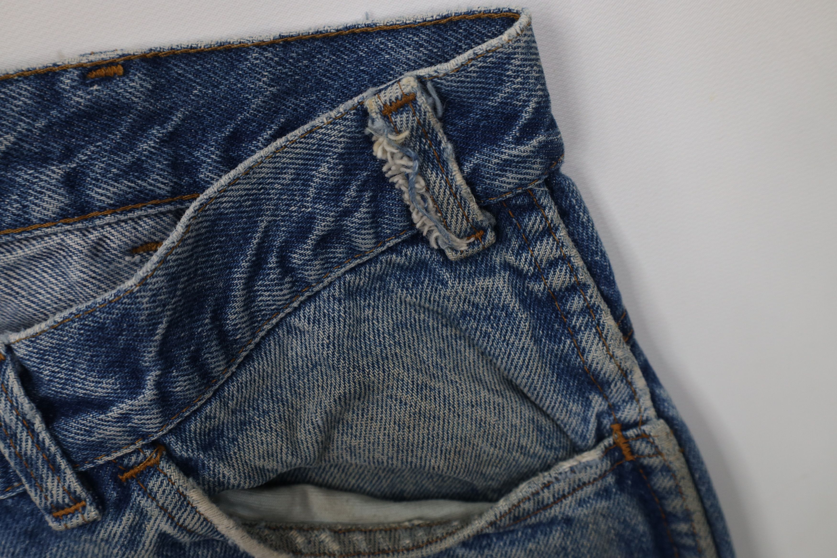 Vintage Vintage 70s Streetwear Wide Leg Denim Jeans Blue Cotton USA Size US 34 / EU 50 - 7 Thumbnail