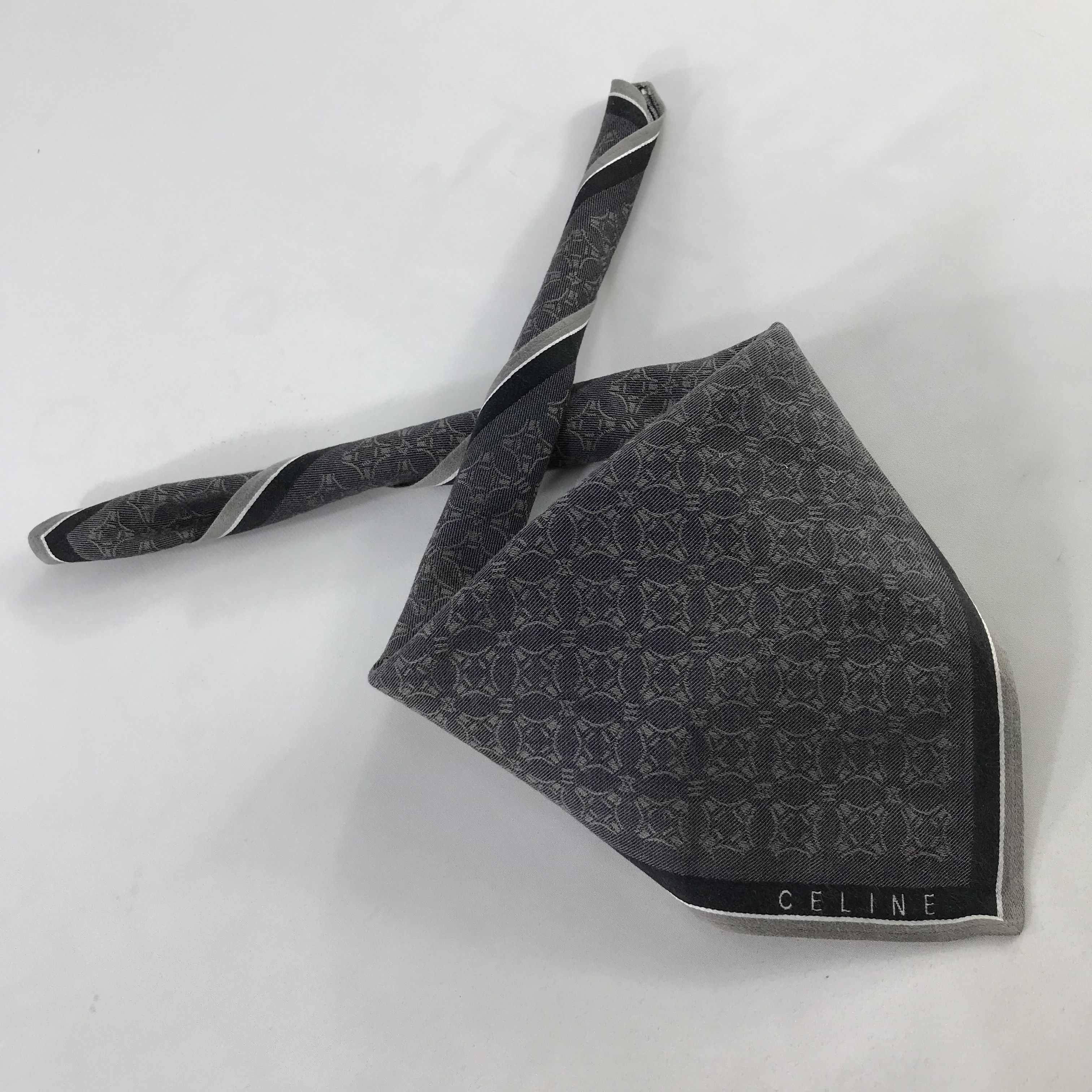 Celine × Vintage Celine Bandana / Handkerchief / Neckerchief - S1068 Size ONE SIZE - 4 Thumbnail