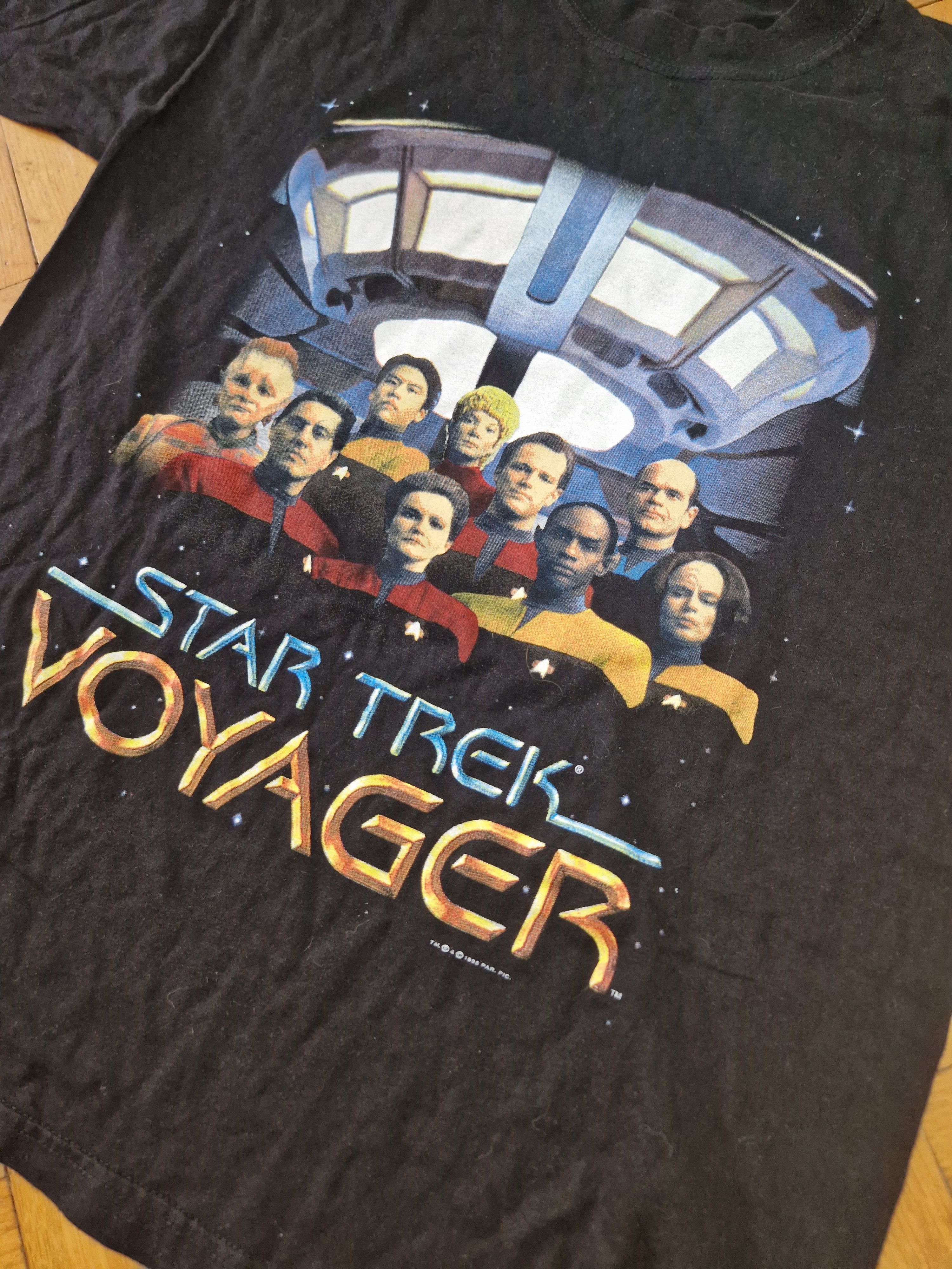 Anime × Vintage vintage 1998 STAR TREK VOYAGER t-shirt og 90s Size US L / EU 52-54 / 3 - 3 Thumbnail