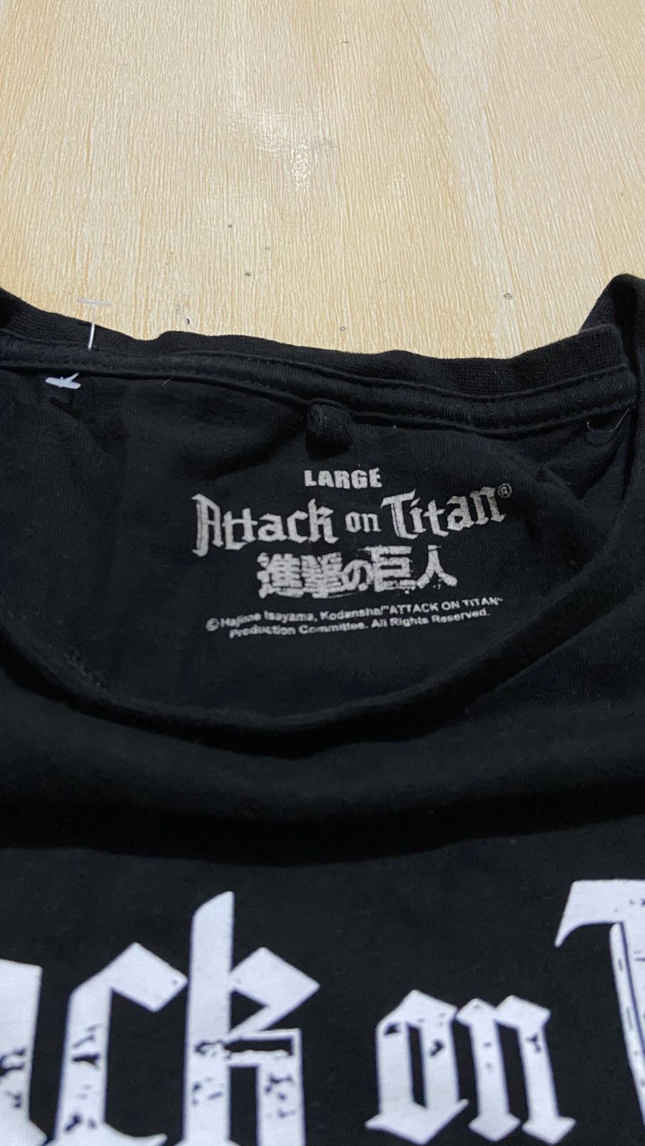 Anime × Japanese Brand ©️Hajime Isayama Attack On Titan Eren, Mikasa, Levi Tee Size US L / EU 52-54 / 3 - 4 Thumbnail