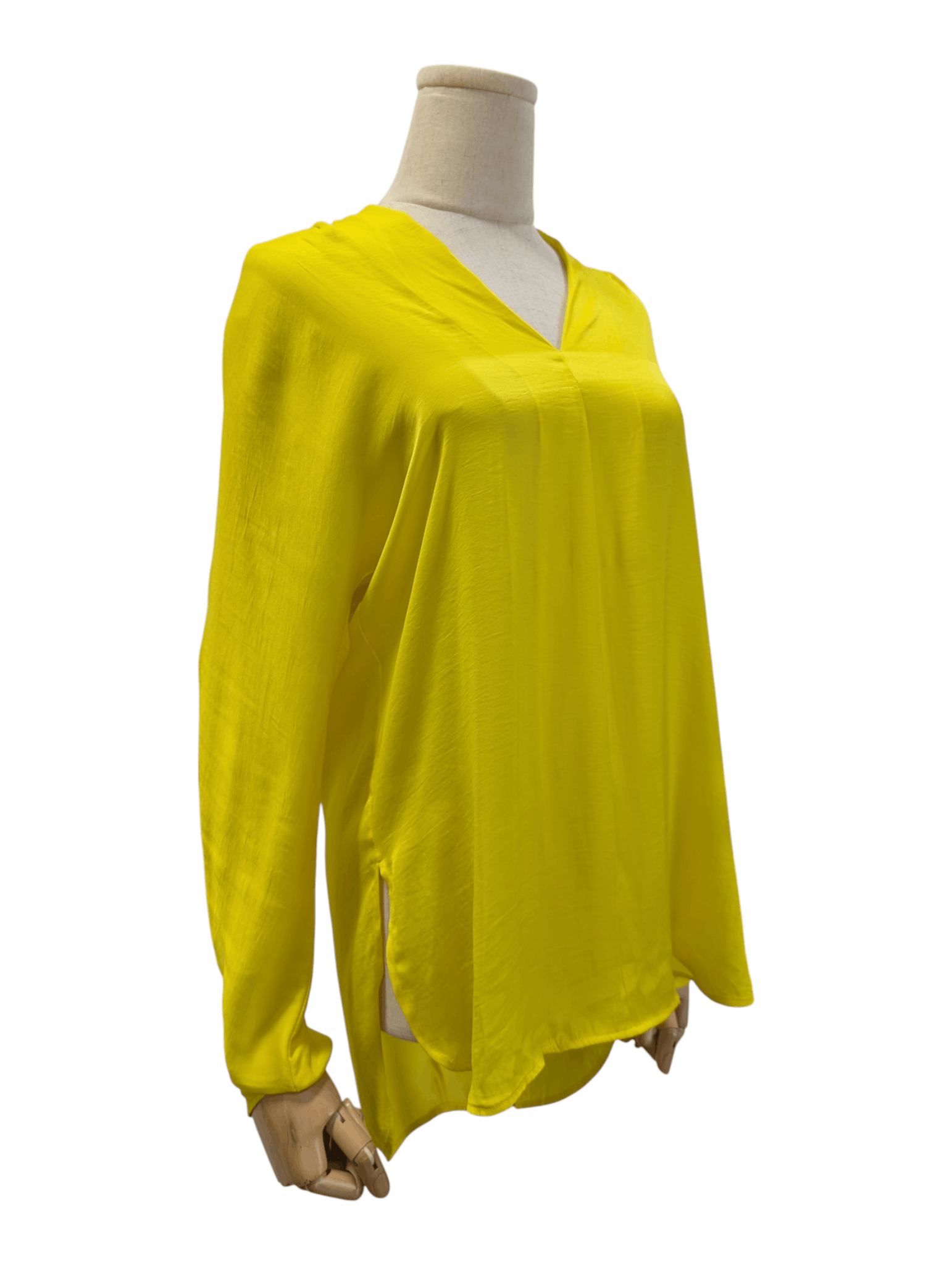 Ralph Lauren Ralph Lauren Yellow Long Sleeved V-Neck Top Size XS / US 0-2 / IT 36-38 - 4 Thumbnail