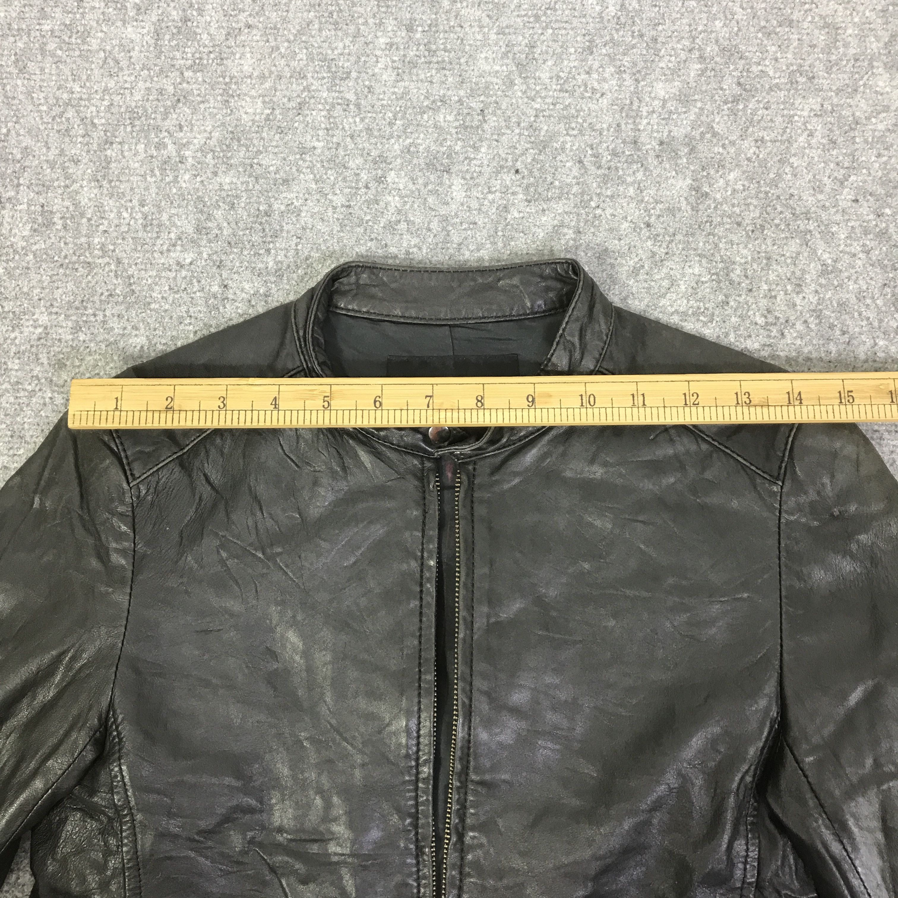 United Arrows UNITED ARROWS TOKYO LEATHER PUNK JACKET K83B16 Size US XXS / EU 40 - 5 Thumbnail