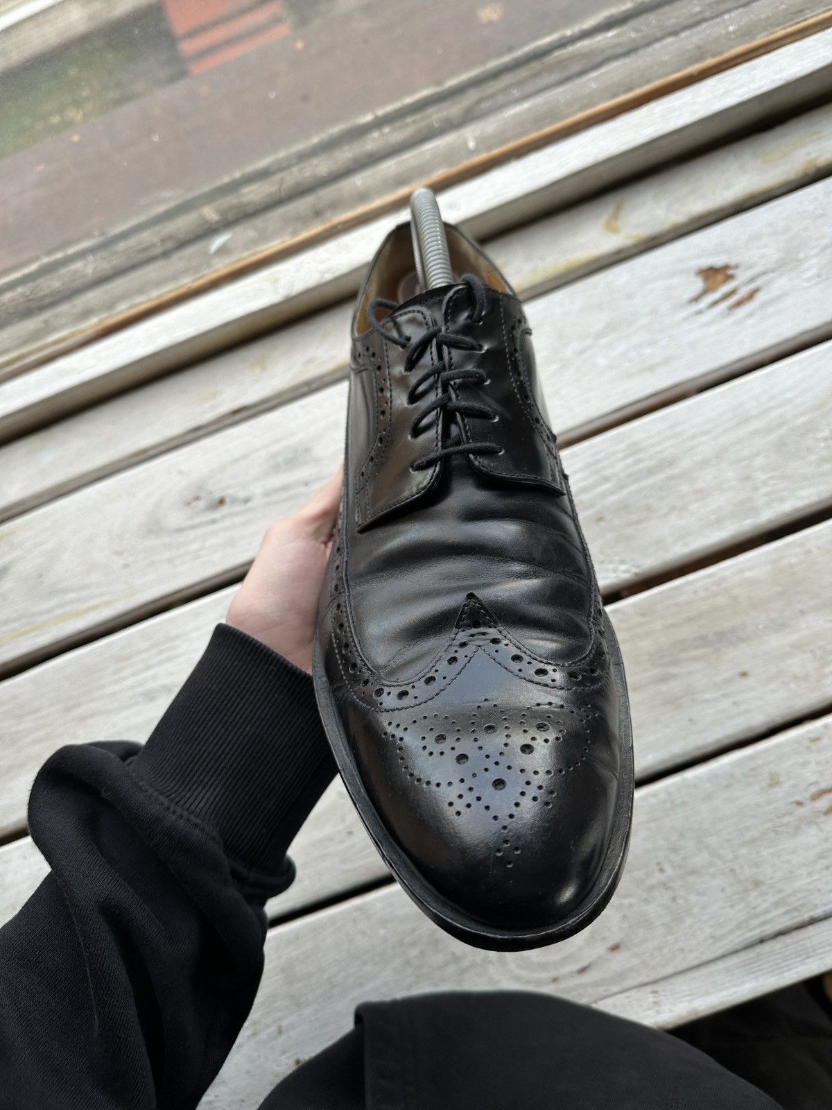 Melvin & Hamilton LUXURY 🚨 MELVIN & HAMILTON VNTG SHOES MEN BLACK LUXURY RARE Size US 12 / EU 45 - 5 Thumbnail