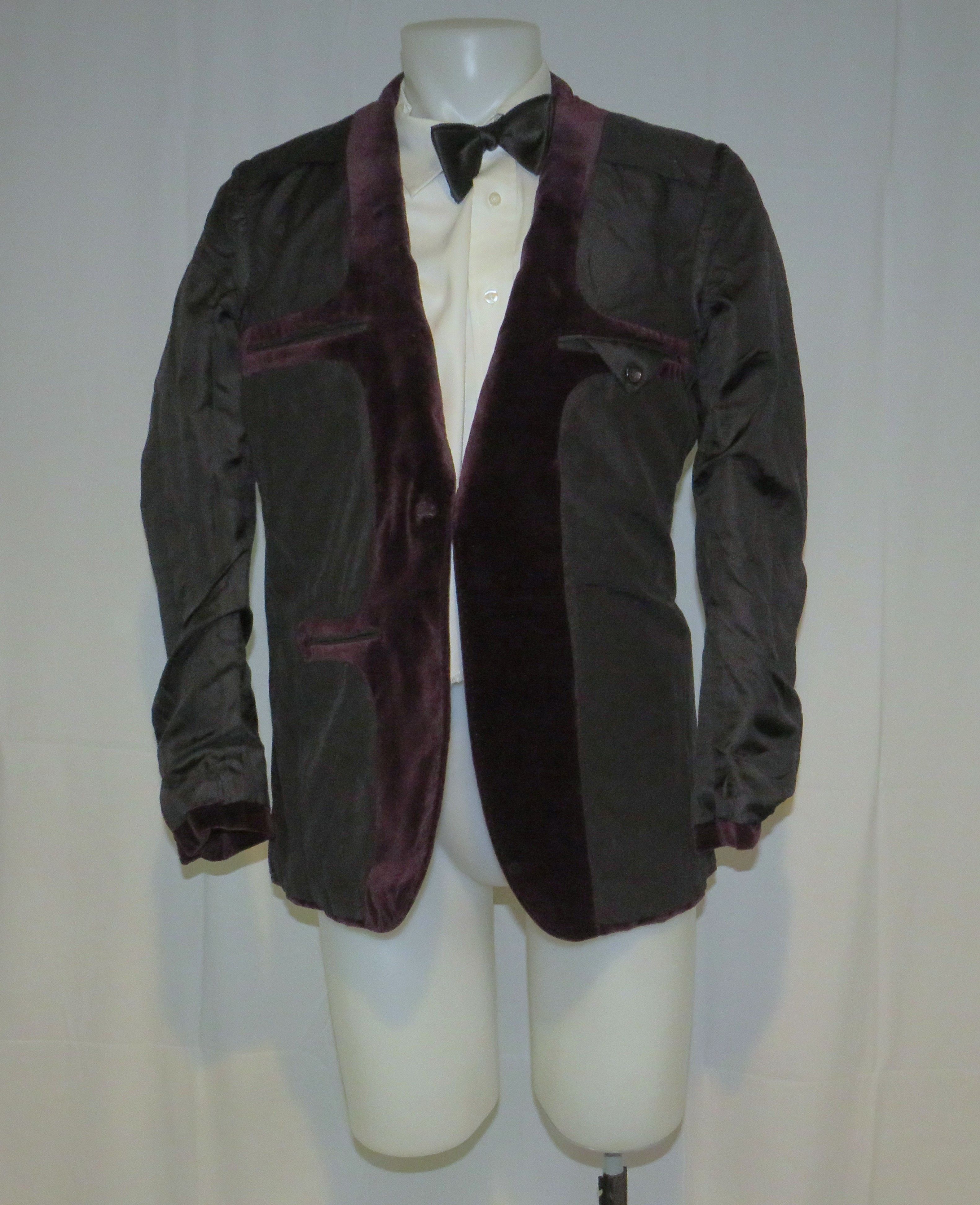 Ermenegildo Zegna Burgundy Velvet Current One Button Evening Jacket 38R NWT Size 38R - 10 Thumbnail