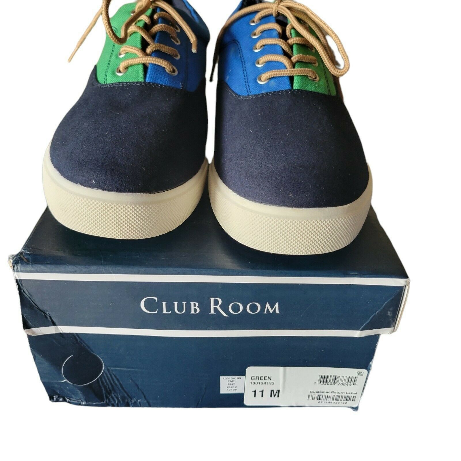 Club Room Men's Clubroom Colorblocked Sneakers. Size 11. Green Size US 11 / EU 44 - 5 Thumbnail